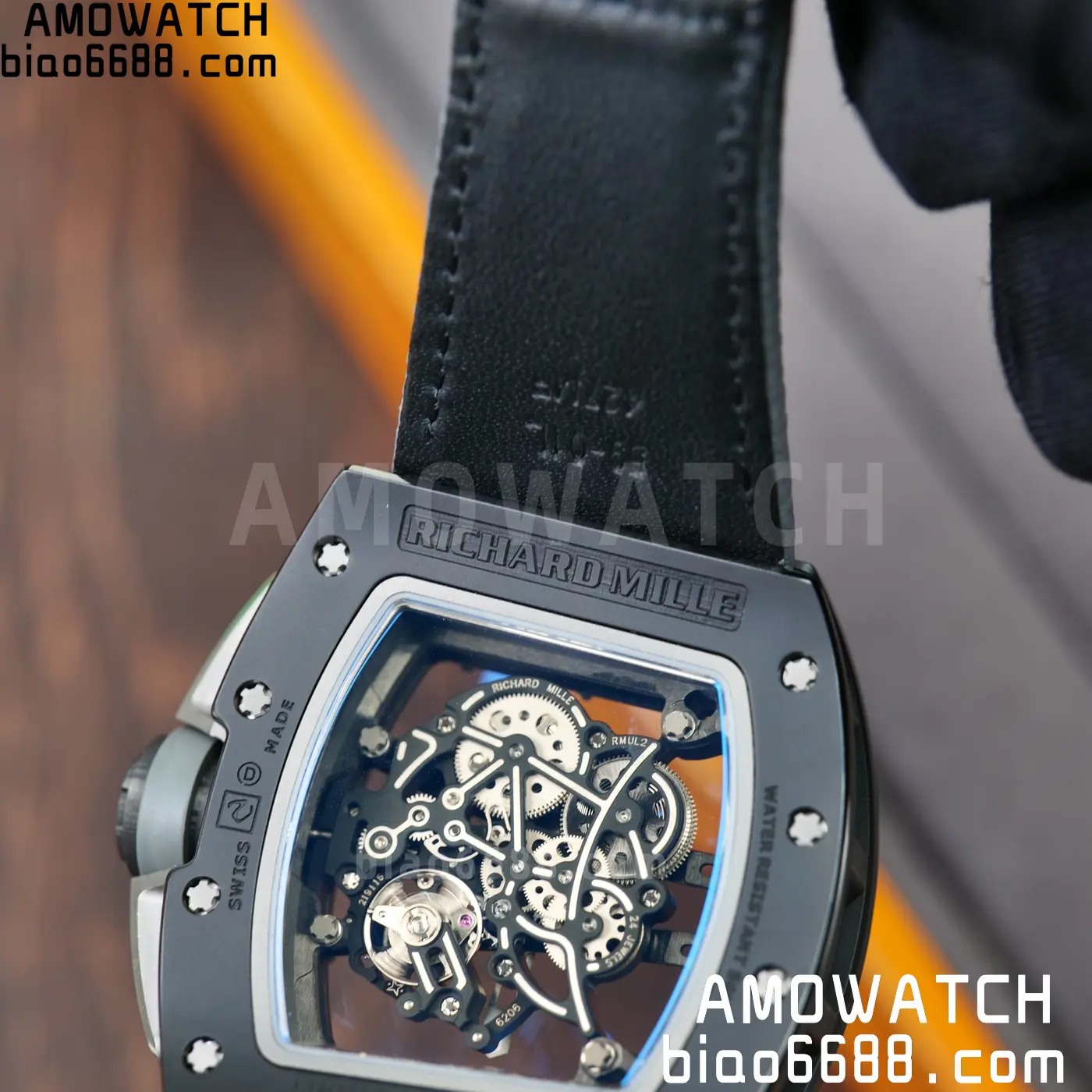 RICHARD MILLE RM61-01 RM6101 A9F 1:1 Best Edition Black Bezel on Gray Nylon Strap RMUL3 Free Sprung 91 9ae452ca3f97095 AMO Watch