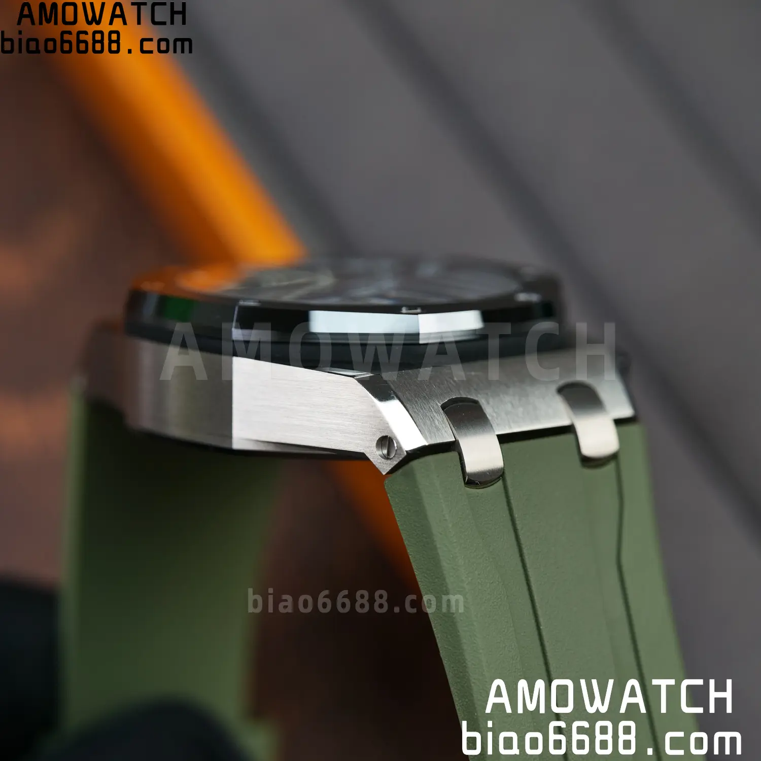 AP Royal Oak Offshore 26420 Titanium DDF 1:1 Best Edition Green/Black Dial on Green Rubber Strap DD4401 Super Clone 81 9b9907e71e1cb0b AMO Watch