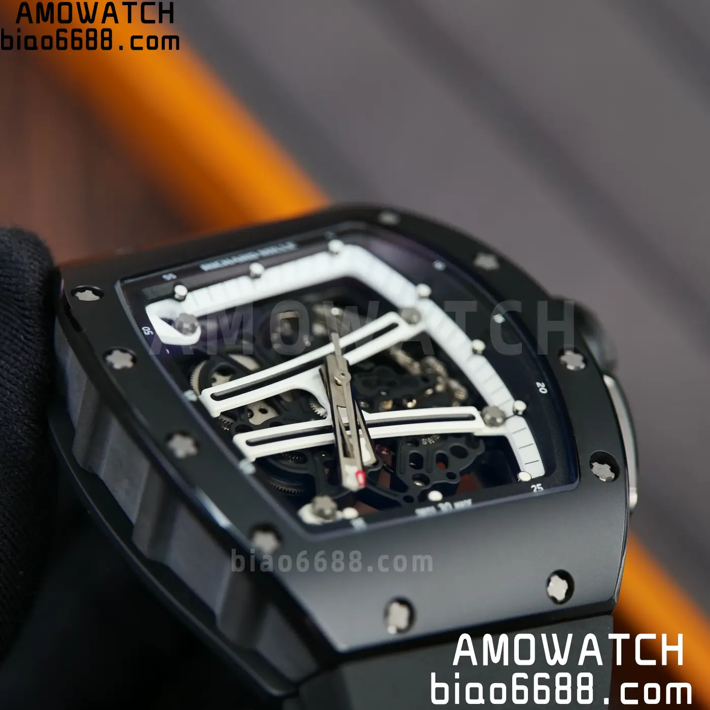 RICHARD MILLE RM61-01 RM6101 A9F 1:1 Best Edition Black Bezel Black Strap RMUL3 Free Sprung 99 9eecfe1c9fee01d AMO Watch