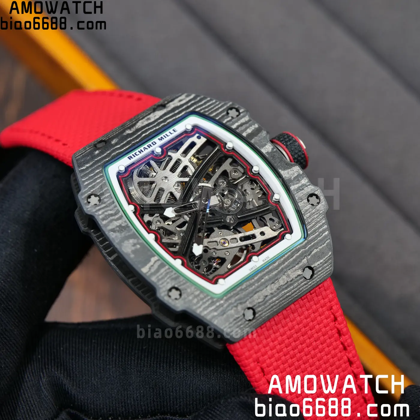 RICHARD MILLE RM67-02 Black NTPT RICH Factory 1:1 Italy Green/Red/White Skeleton Dial CRMA7 Super Clone 104 9f37423e2cf938f 阿默表行AmoWatch