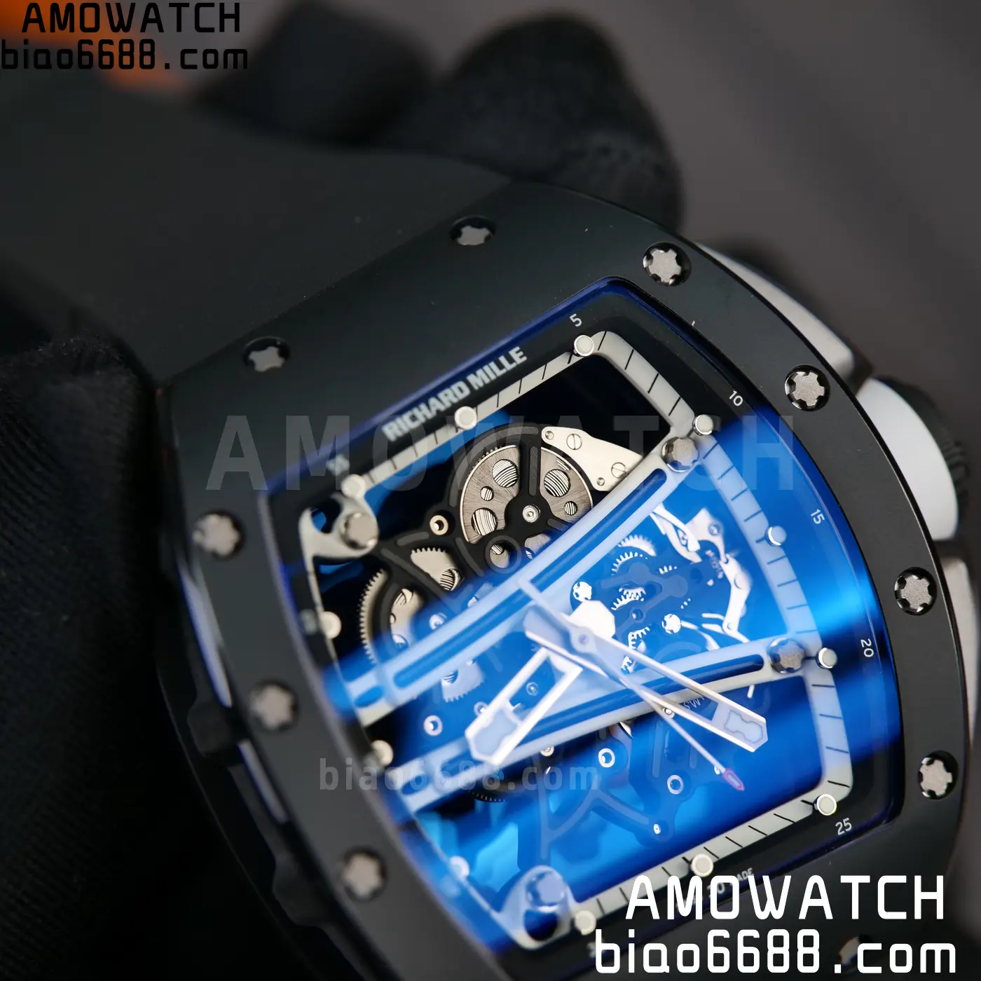 RICHARD MILLE RM61-01 RM6101 A9F 1:1 Best Edition Black Bezel White Strap RMUL3 Free Sprung 100 a2ced70f6322034 阿默表行AmoWatch