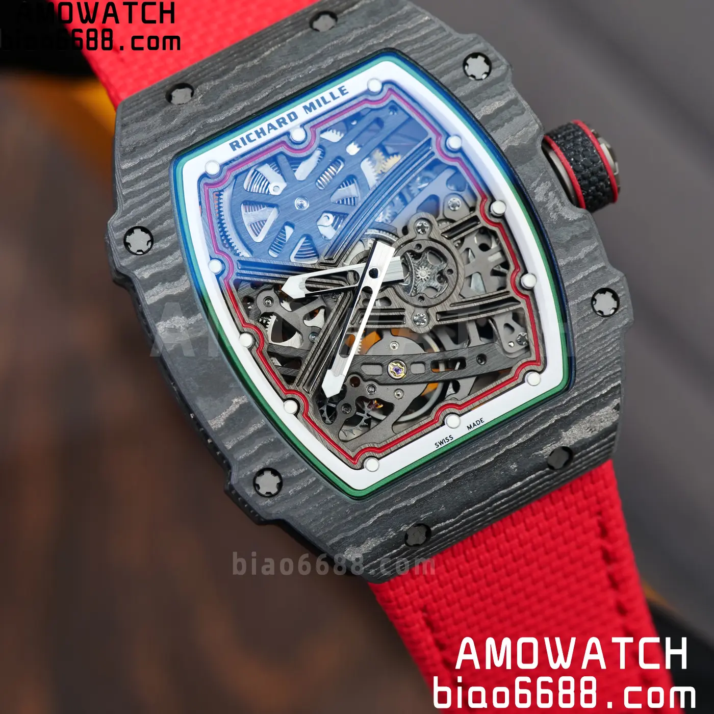 RICHARD MILLE RM67-02 Black NTPT RICH Factory 1:1 Italy Green/Red/White Skeleton Dial CRMA7 Super Clone 108 a4df2a8123d413e 阿默表行AmoWatch