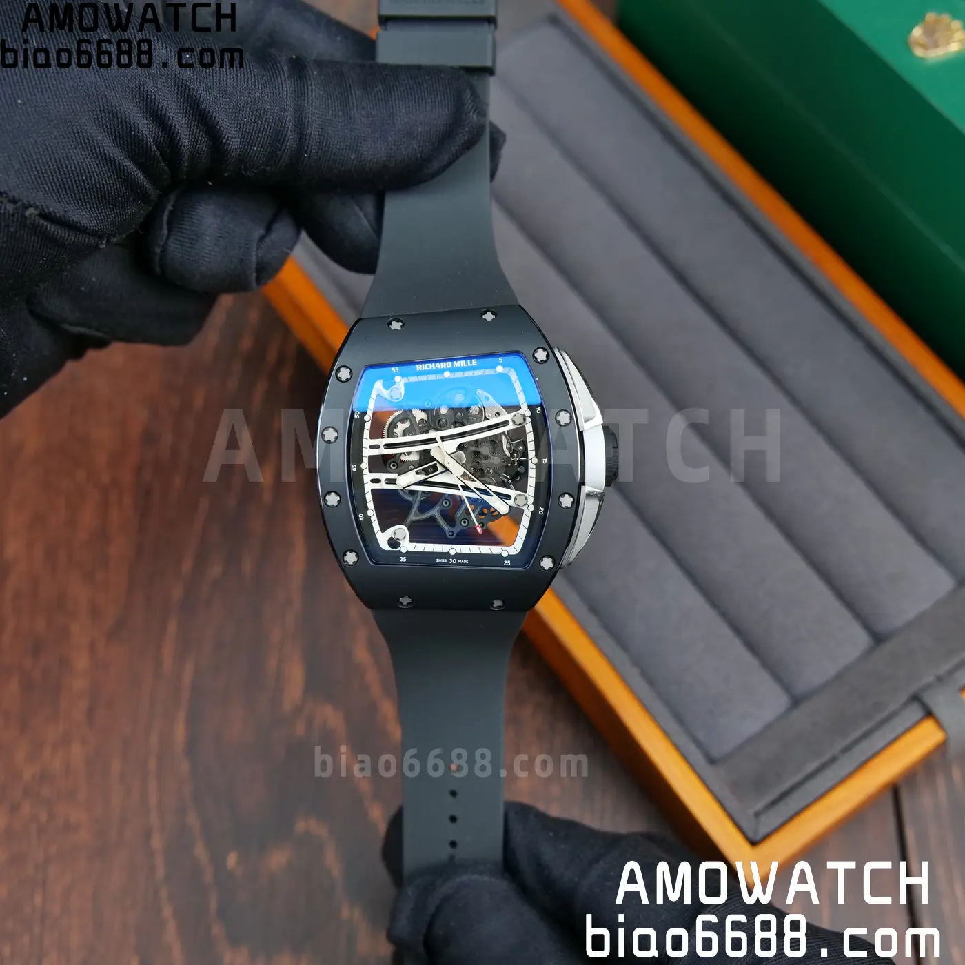 RICHARD MILLE RM61-01 RM6101 A9F 1:1 Best Edition Black Bezel White Strap RMUL3 Free Sprung 82 a5d9acbebf35294 阿默表行AmoWatch