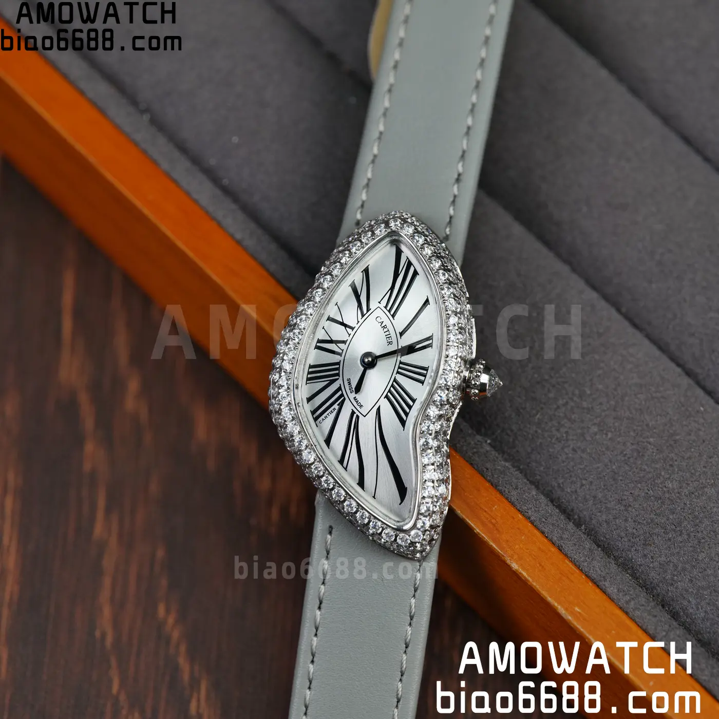 Cartier CRASH 23mm SS White dial Quartz 71 a6575f04795b459 阿默表行AmoWatch