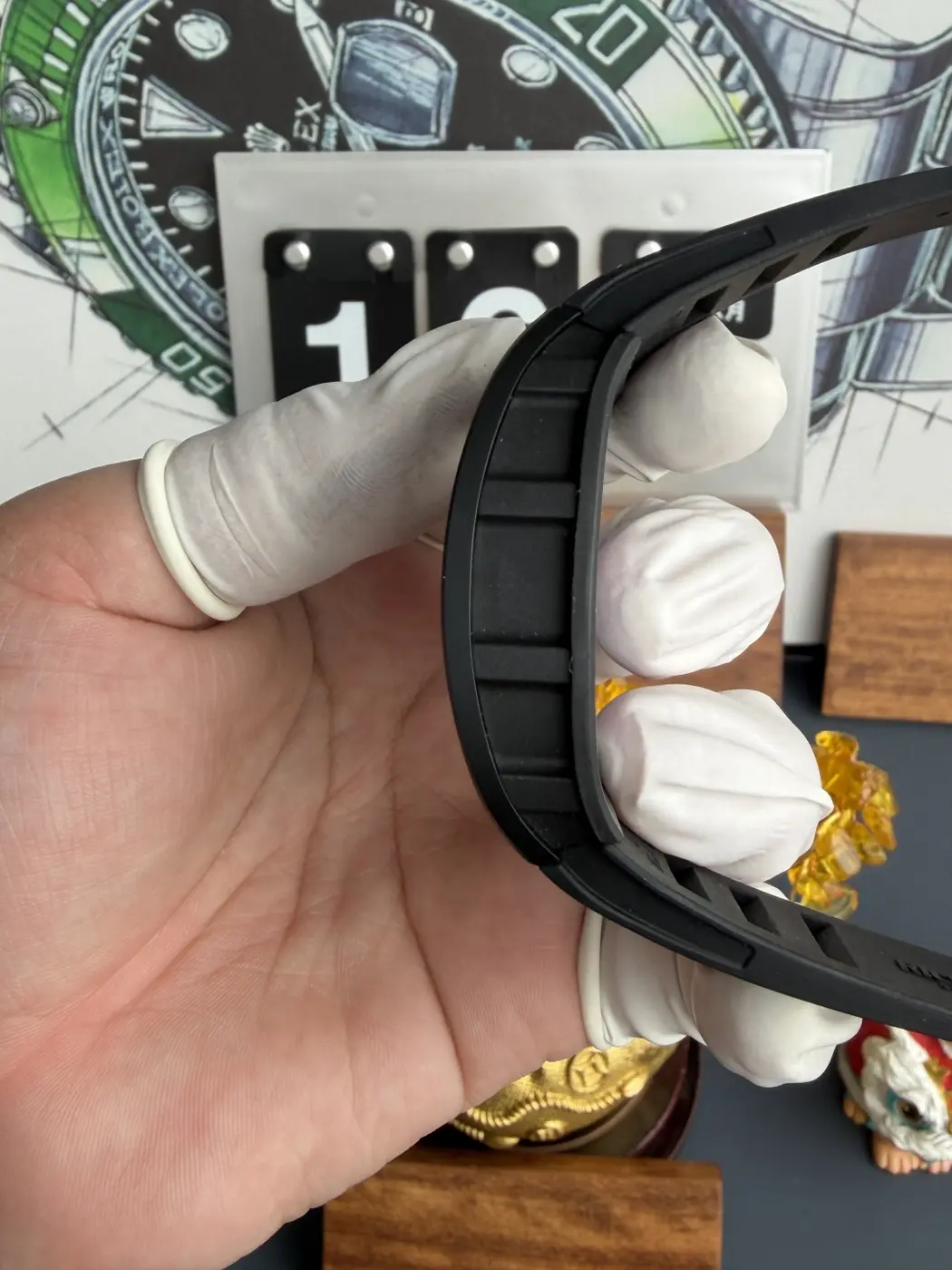RICHARD MILLE RM055 Black Ceramic A9F 1:1 Best Edition RG Inner Bezel on Black Rubber Strap RMUL2 (Free Sprung) 25 a657c892f5a30e0 AMO Watch