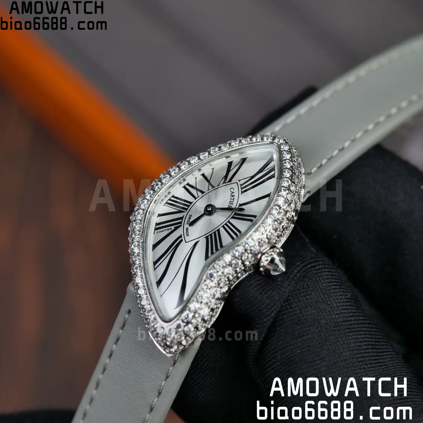 Cartier CRASH 23mm SS White dial Quartz 64 a6a1a83ab85ca9b 阿默表行AmoWatch