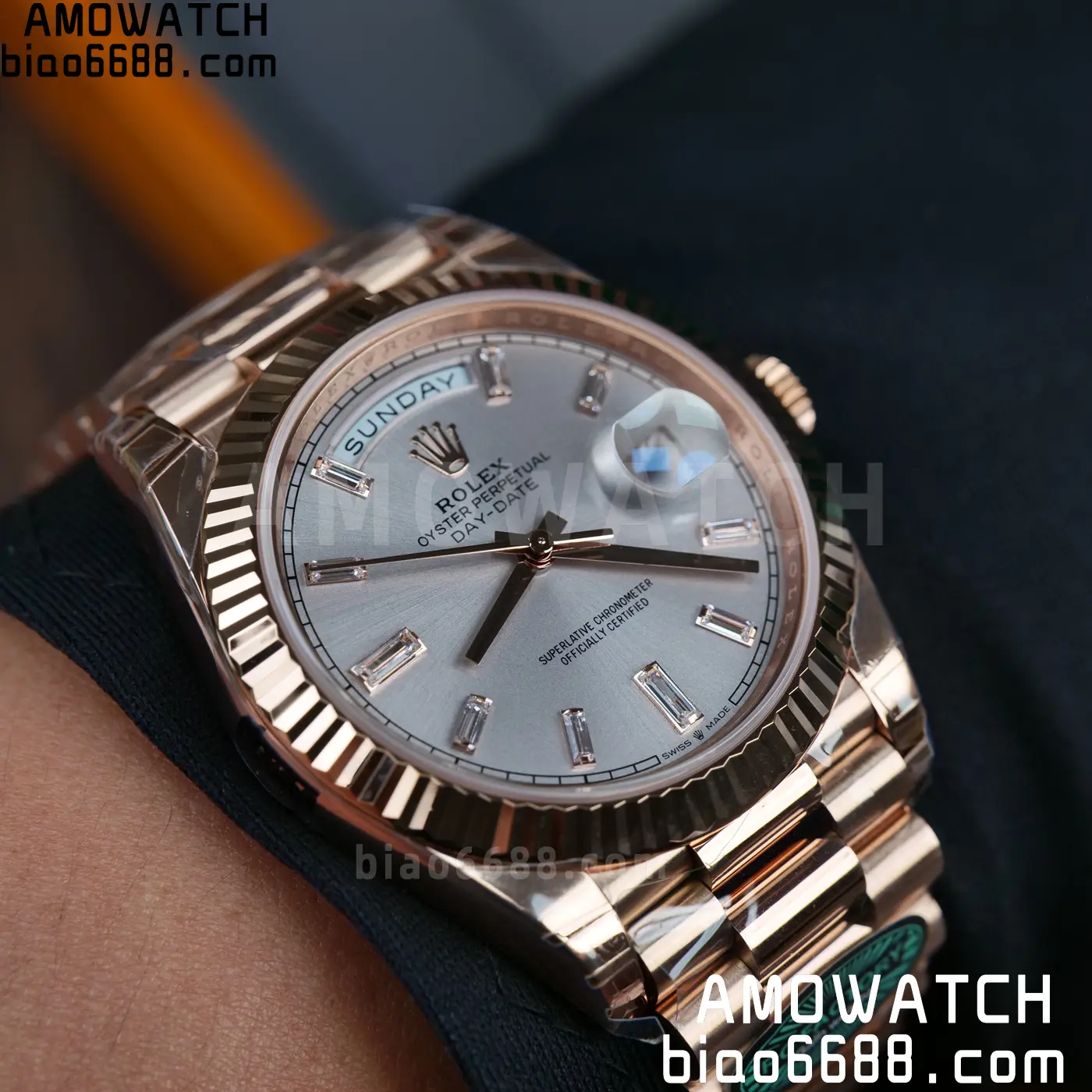 Rolex Day Date 40 RG 228236 RCF 1:1 Best Edition RG Dial on President Bracelet VR3255 (211g) 82 a8e16b39bf512c1 AMO Watch