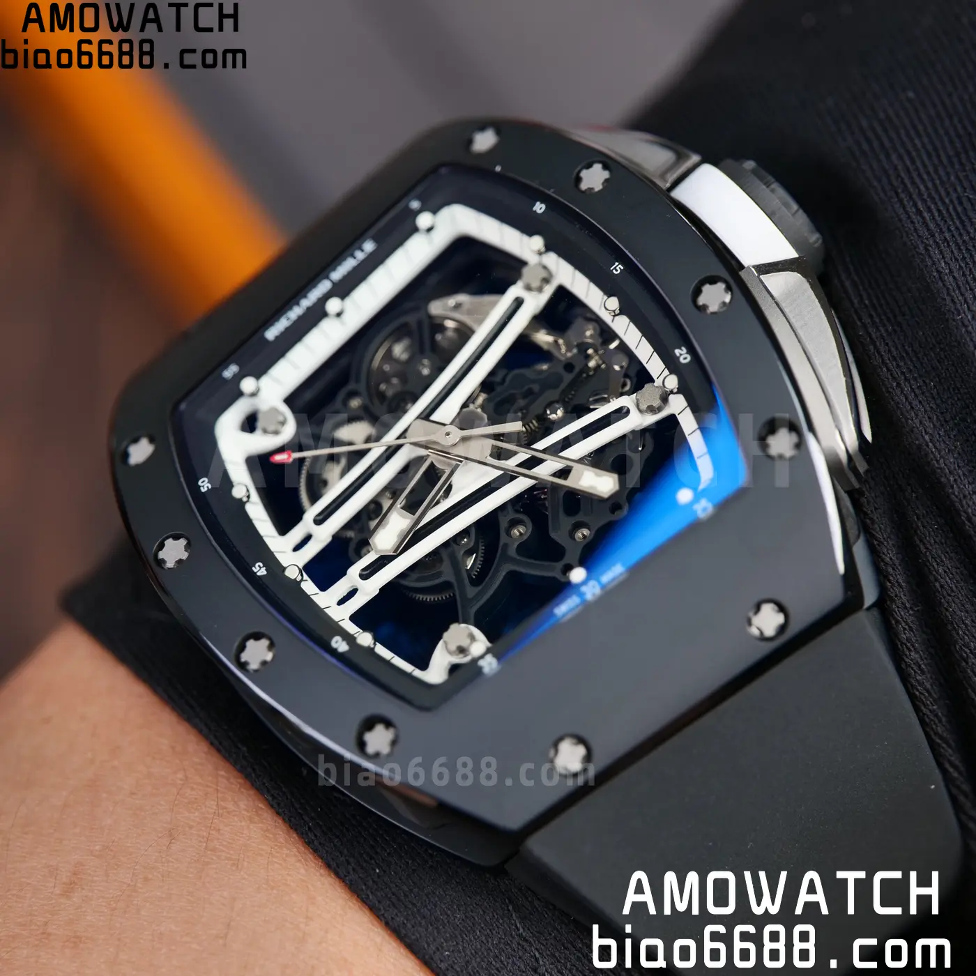RICHARD MILLE RM61-01 RM6101 A9F 1:1 Best Edition Black Bezel White Strap RMUL3 Free Sprung 114 ad58532c5b38da6 阿默表行AmoWatch
