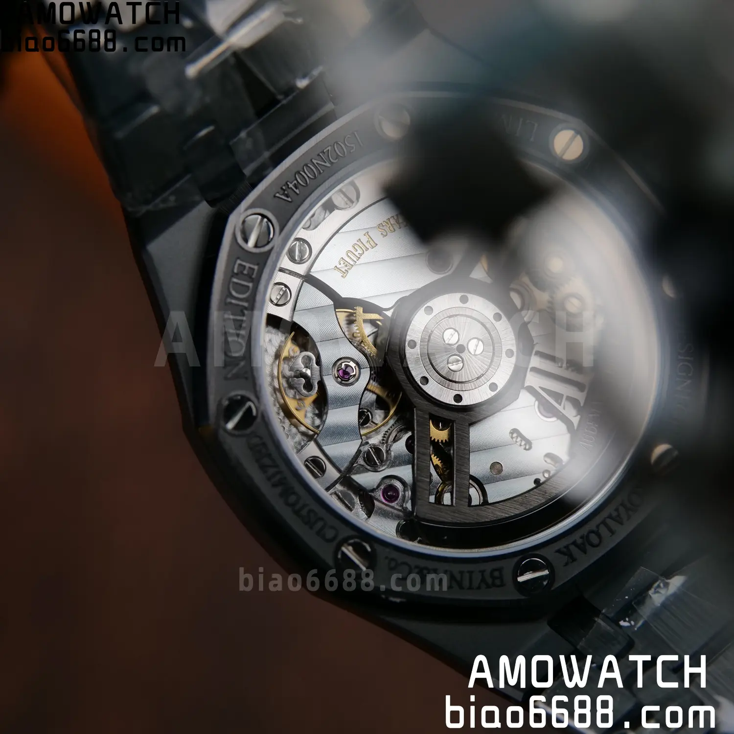 AP Royal Oak 41mm 15500 Black Ceramic ZF 1:1 Best Edition Black Dial on Ceramic Bracelet SA4302 Free Spring 112 b0af71ea1a2fff3 AMO Watch