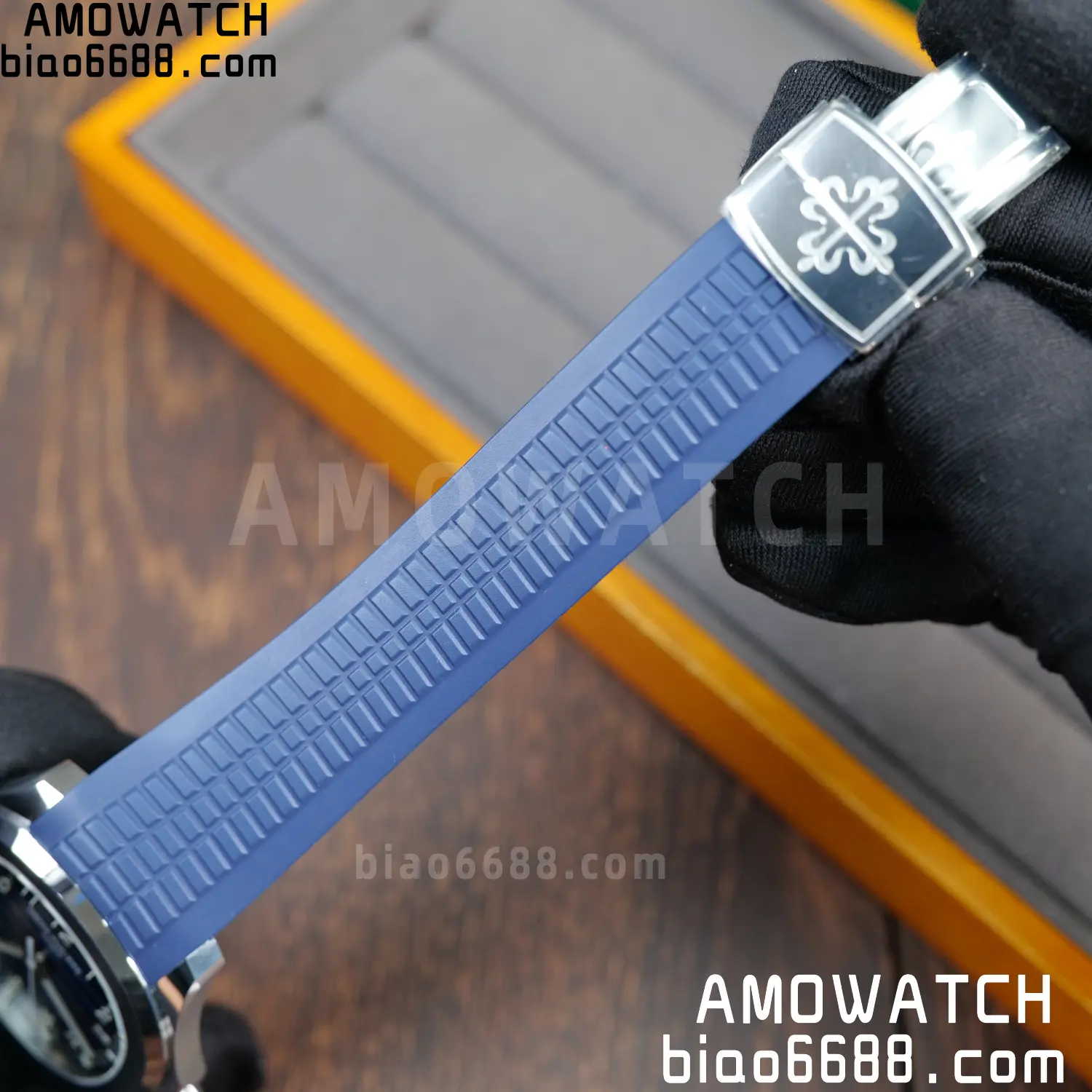 PP Aquanaut 5168G 42mm SS WSF 1:1 Best Edition Blue Dial On Blue Rubber Strap Super Clone DD330 Weighted 150g 70 b710039ffb45780 AMO Watch