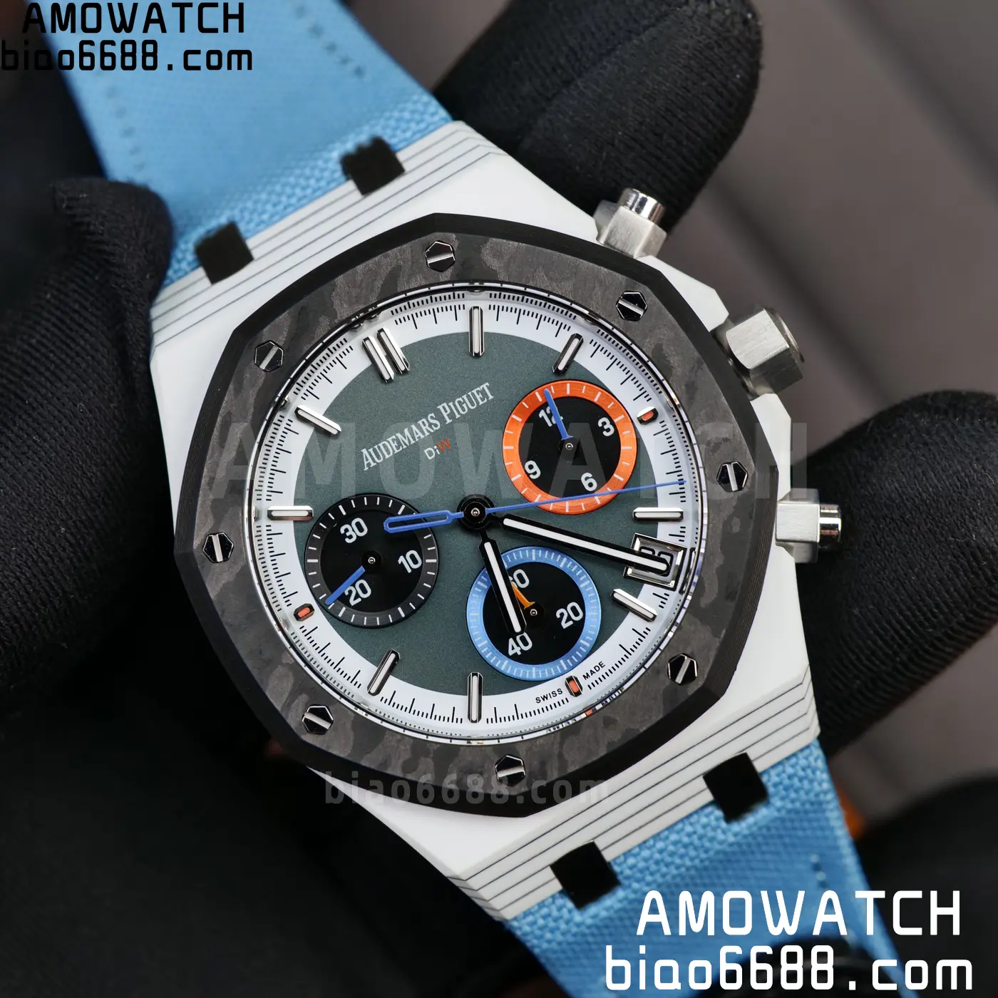AP Royal Oak Chrono DIW 26240 41mm Quartz Fiber/NY Green Dial APF SH4401 86 b7b8614e2033456 AMO Watch