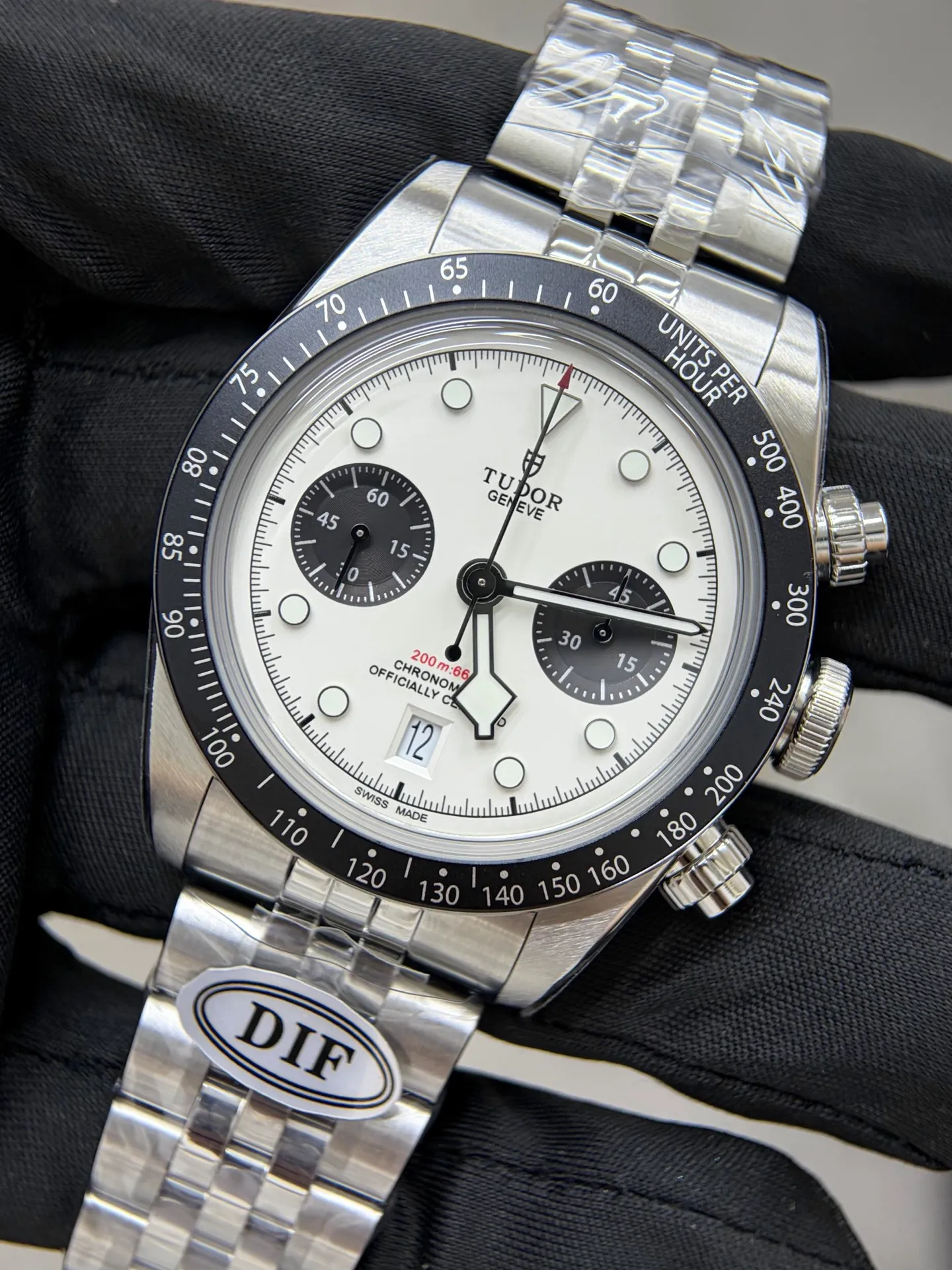 Tudor Black Bay Chrono SS DIF 1:1 Best Edition White Dial on SS Bracelet DD7750 23 bb7087d2c6485ee AMO Watch