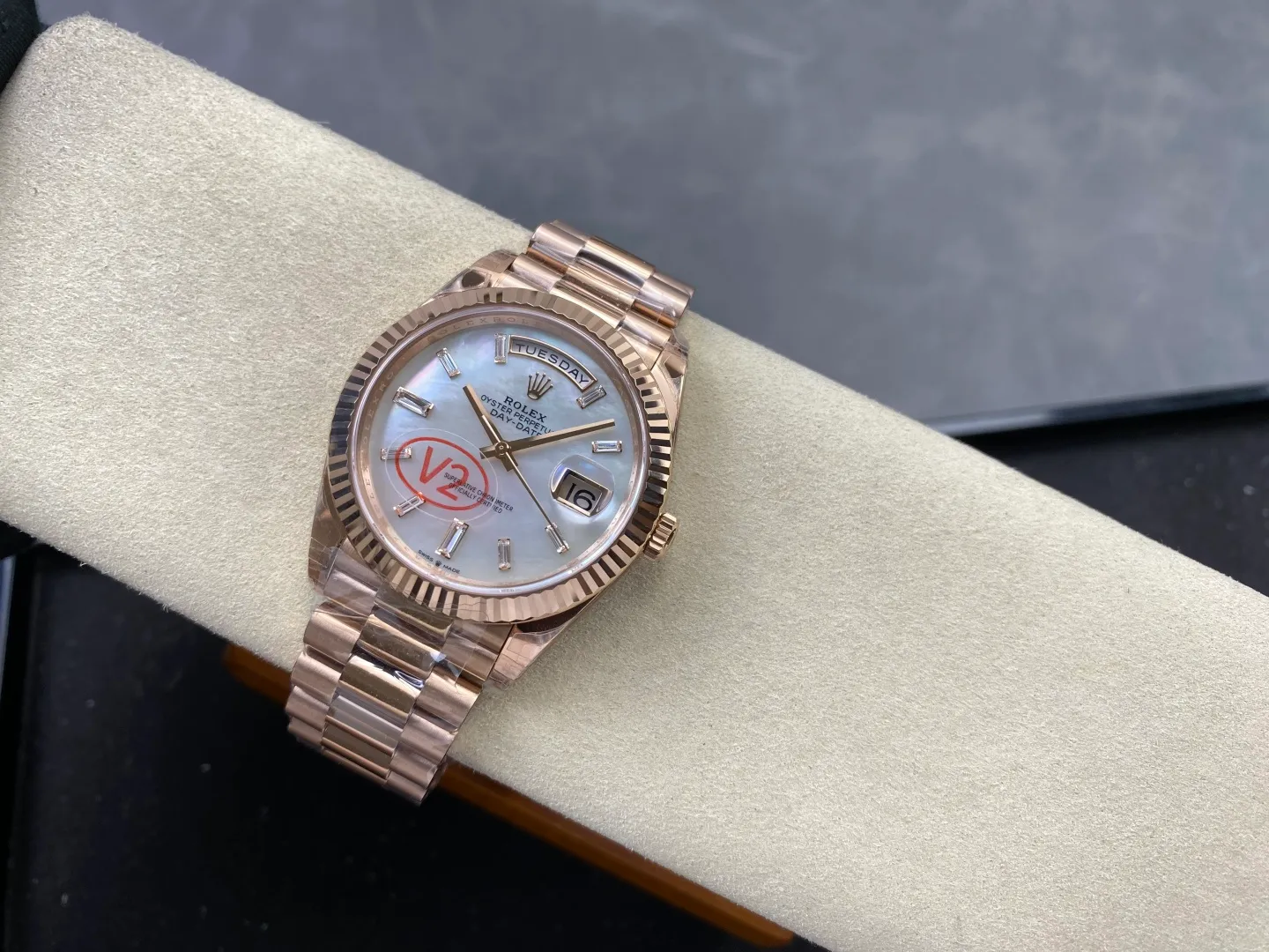 Rolex DayDate 40 228235 VSF 1:1 Best Edition White MOP Crystal Dial on President Bracelet VS3255 V2 Weighted 182g 30 bb82e4b9cbae36c AMO Watch