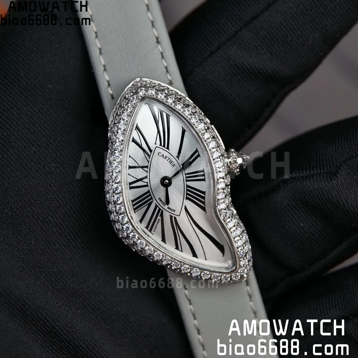 Cartier CRASH 23mm SS White dial Quartz 72 bc3febc36d2f89b 阿默表行AmoWatch