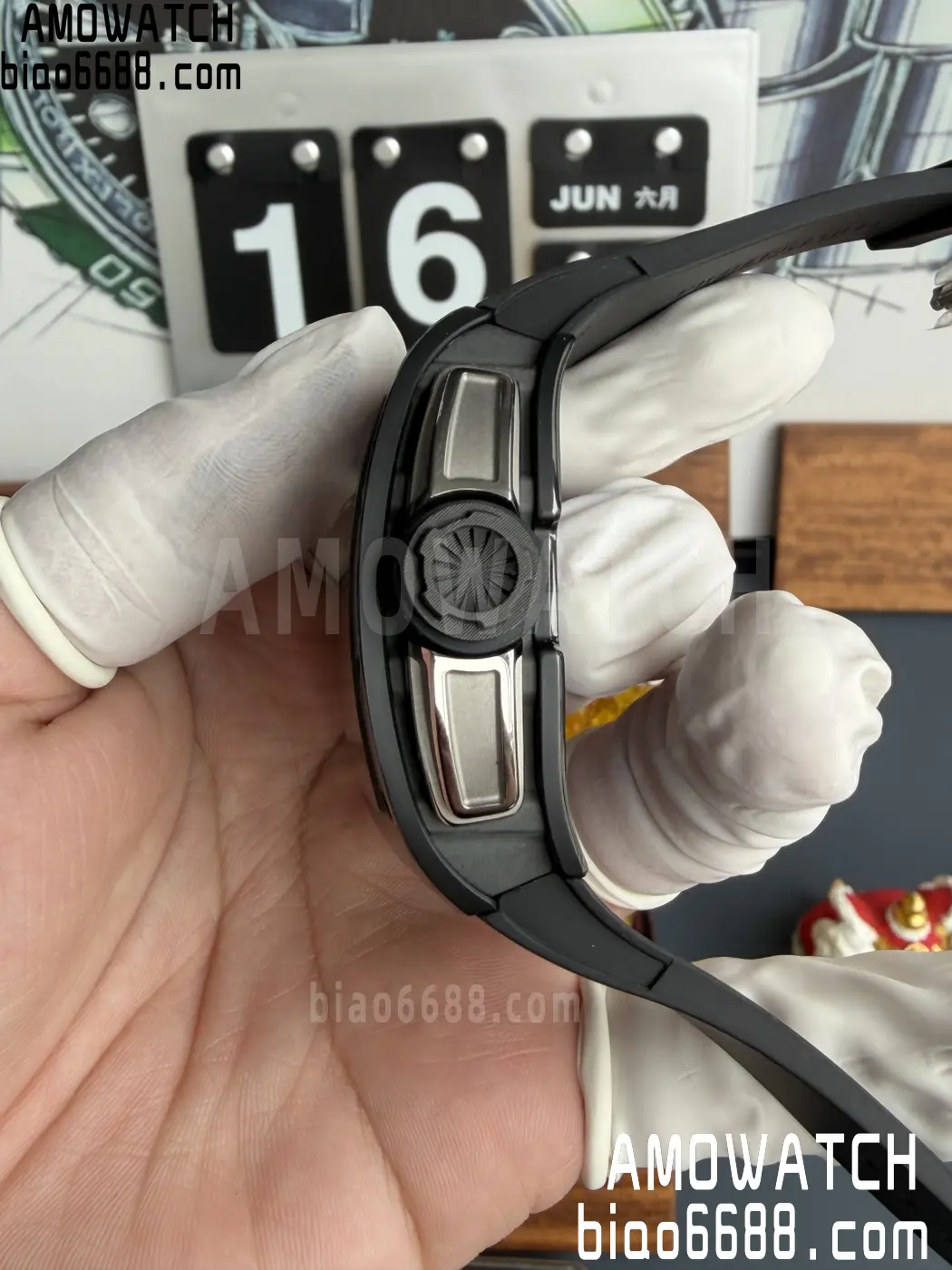 RICHARD MILLE RM61-01 RM6101 A9F 1:1 Best Edition Black Bezel Strap RMUL3 Free Sprung 28 bd13e798ce85a47 阿默表行AmoWatch