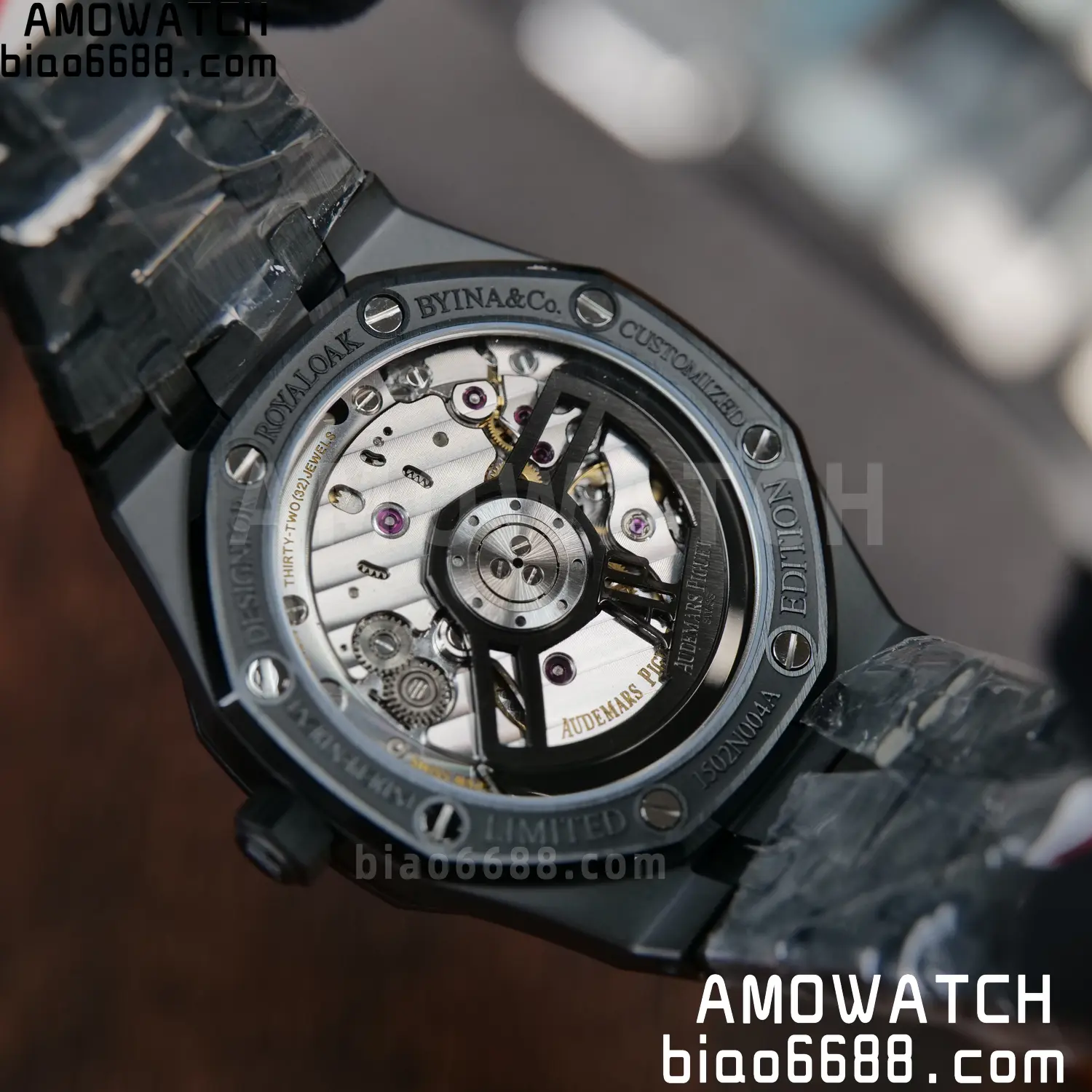 AP Royal Oak 41mm 15500 Black Ceramic ZF 1:1 Best Edition Black Dial on Ceramic Bracelet SA4302 Free Spring 110 be4056fea10e5c8 AMO Watch