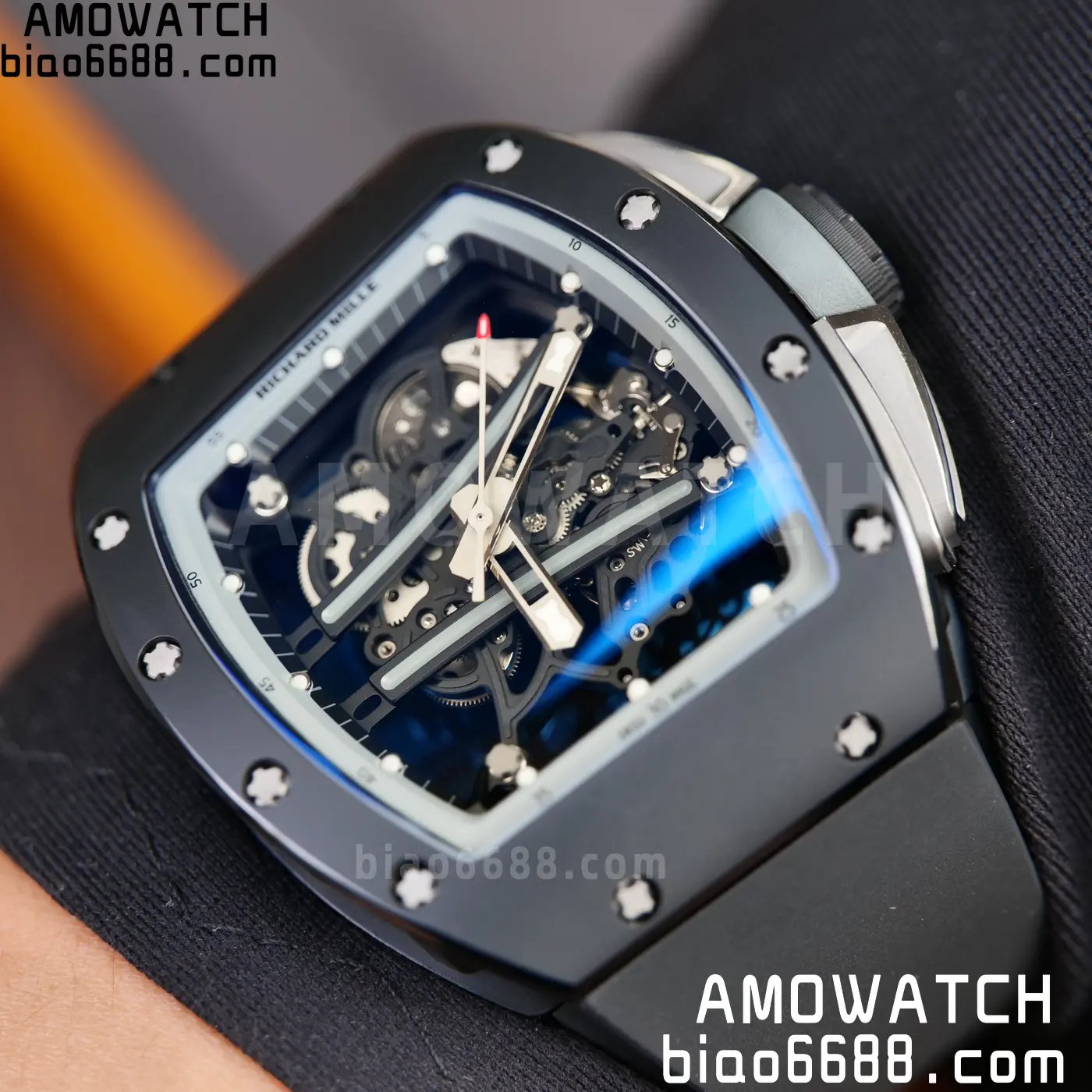 RICHARD MILLE RM61-01 RM6101 A9F 1:1 Best Edition Black Bezel on Black Rubber Strap RMUL3 Free Sprung 80 be83a7379829380 阿默表行AmoWatch