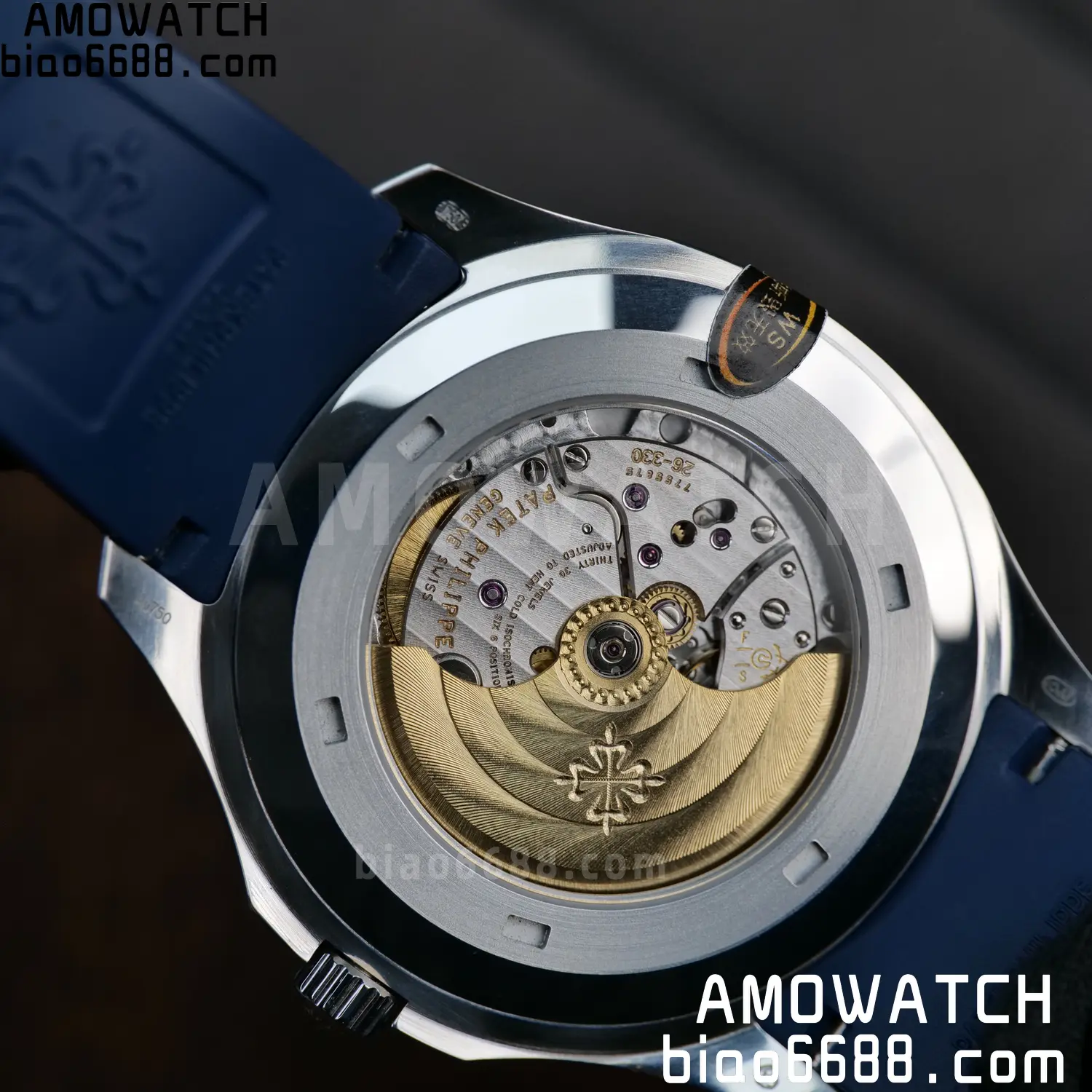 PP Aquanaut 5168G 42mm SS WSF 1:1 Best Edition Blue Dial On Blue Rubber Strap Super Clone DD330 Weighted 150g 94 be92466652fbe9c AMO Watch