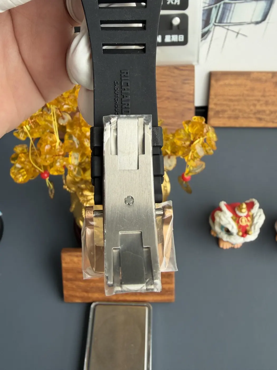 RICHARD MILLE RM055 Black Ceramic A9F 1:1 Best Edition RG Inner Bezel on Black Rubber Strap RMUL2 (Free Sprung) 28 c0467e2fb97811d AMO Watch