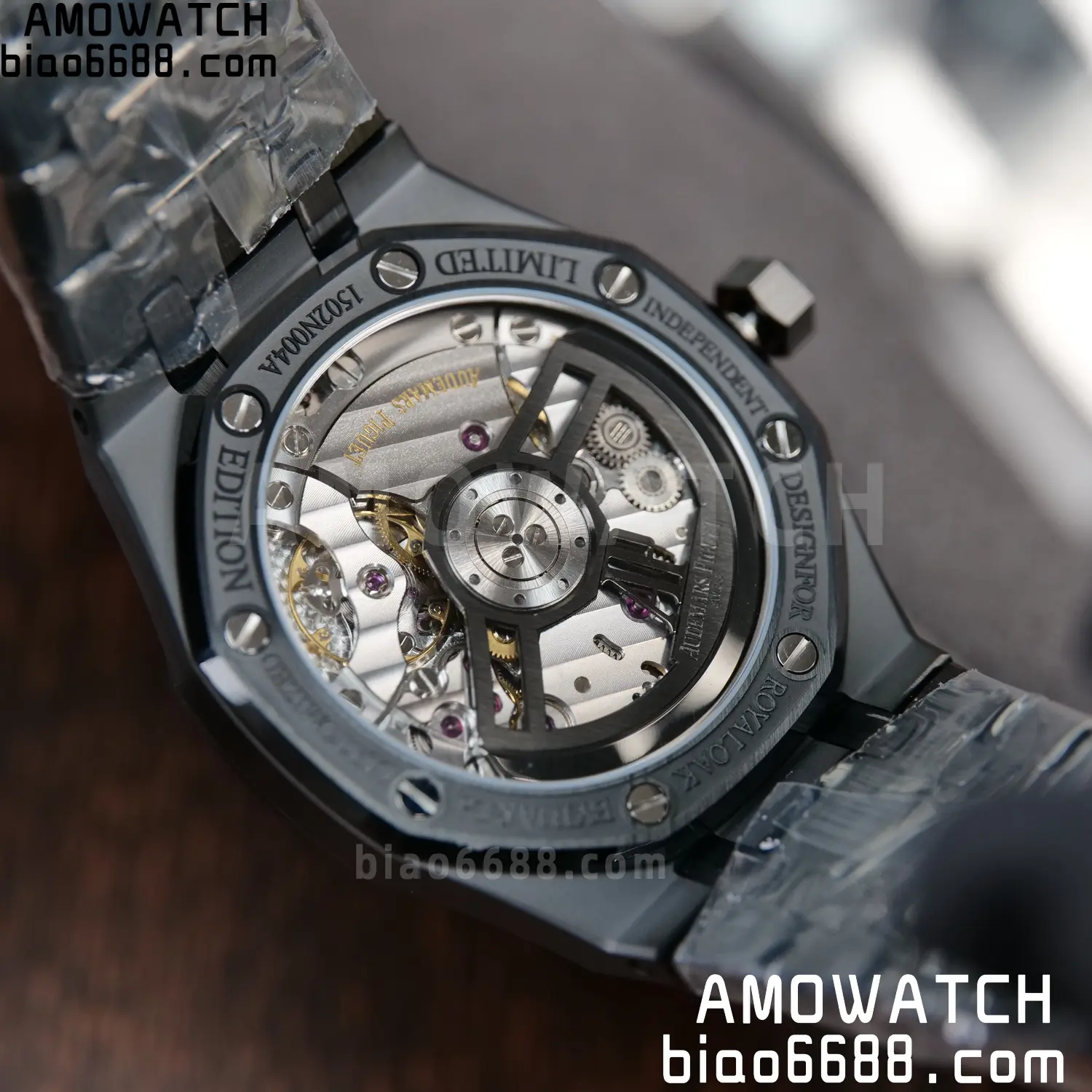 AP Royal Oak 41mm 15500 Black Ceramic ZF 1:1 Best Edition Black Dial on Ceramic Bracelet SA4302 Free Spring 114 c0db4d6bf0fac02 AMO Watch