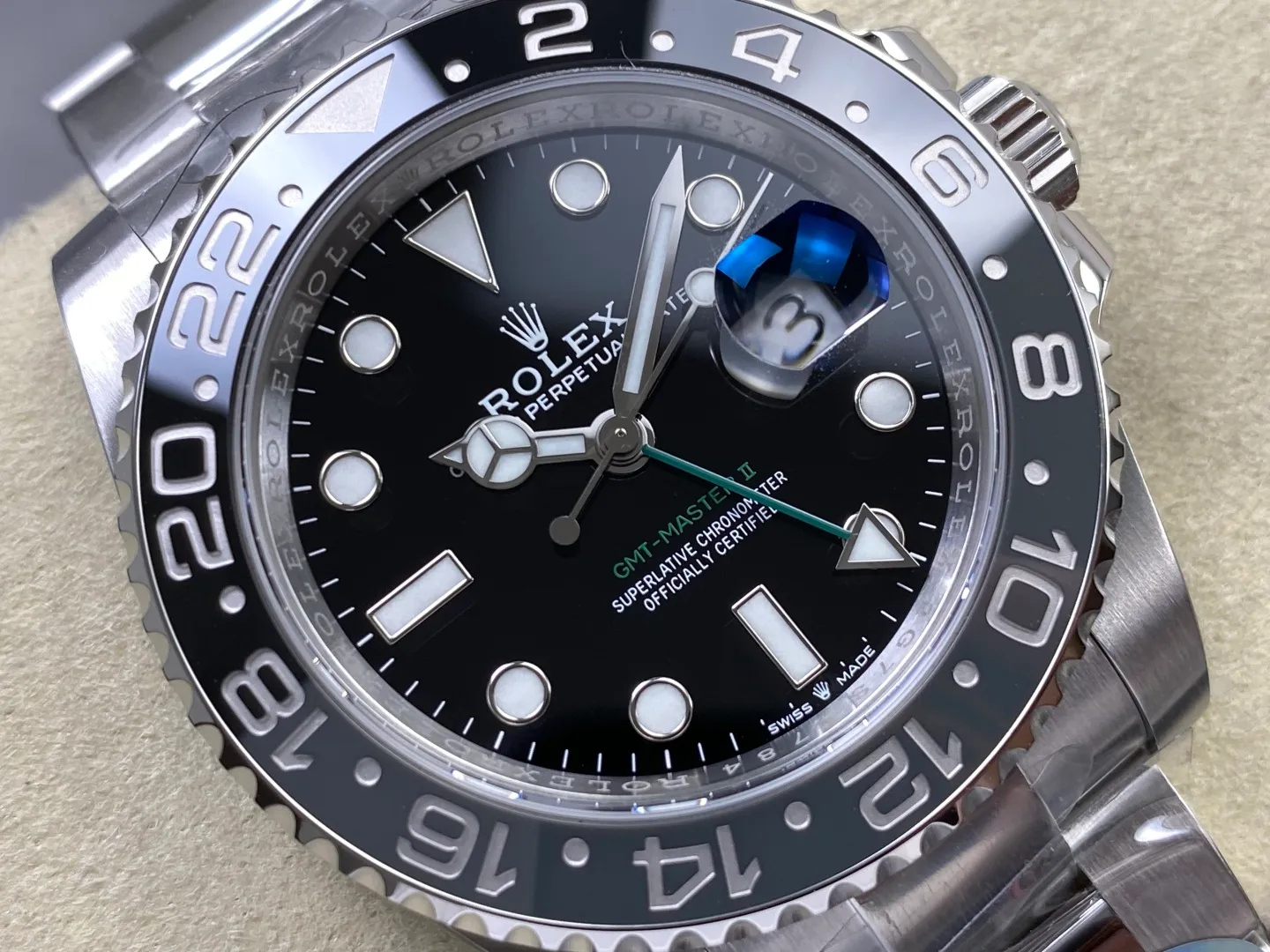 Rolex GMT-Master II 126710 BLNR 904L Steel RICH Bruce Wayne 1:1 Best Edition on Oyster Bracelet JH3285 (Free Sprung) V2 43 c14e92dbf9b2607 阿默表行AmoWatch