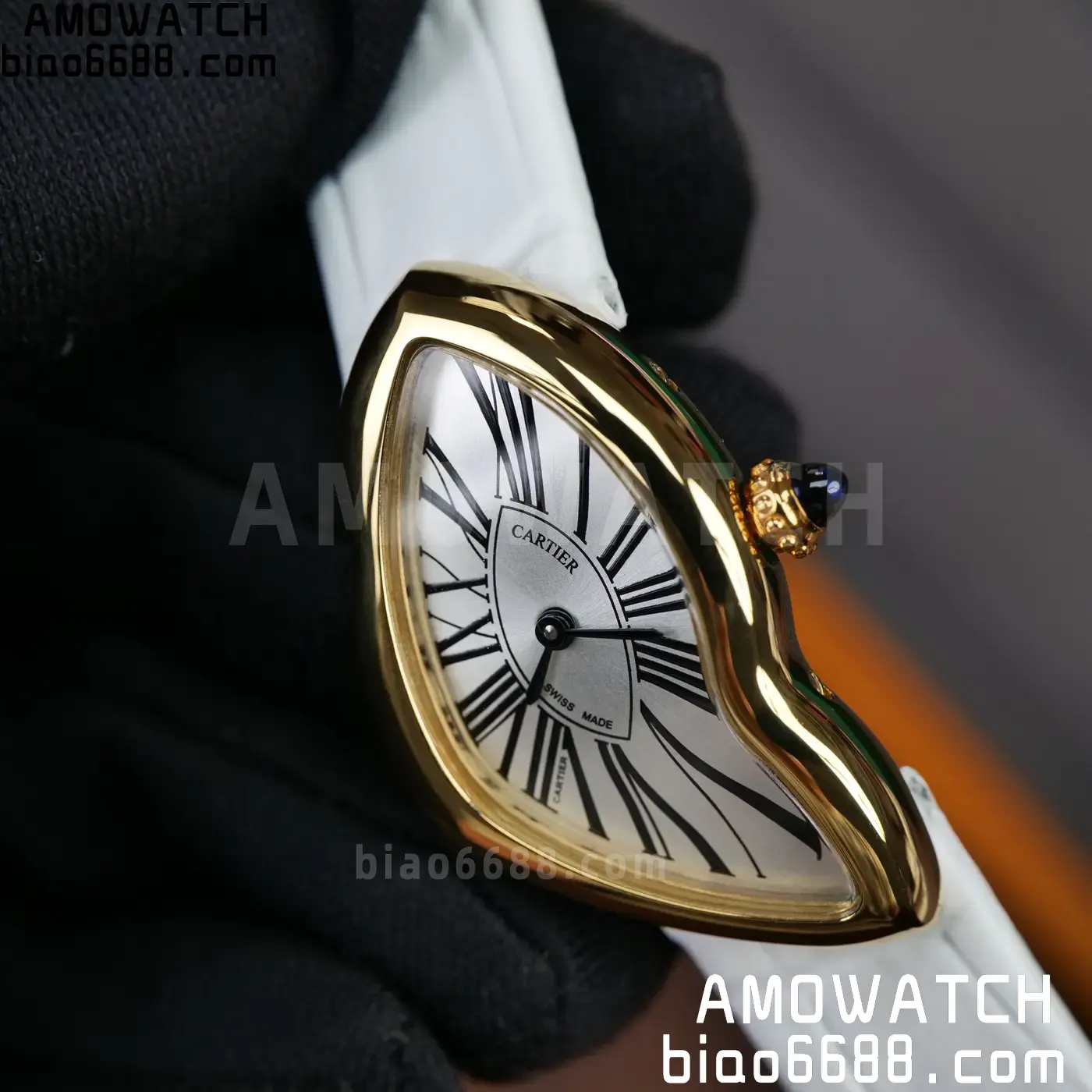 Cartier CRASH 23mm YG White dial Quartz 75 c24703bf06d797e 阿默表行AmoWatch