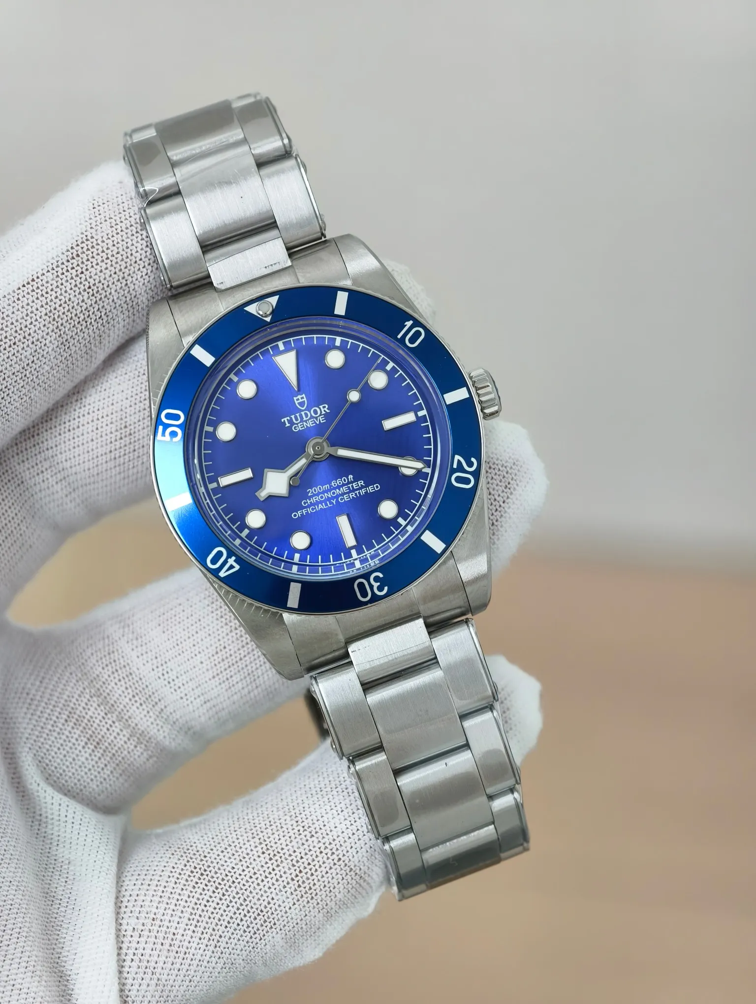 Tudor Heritage Black Bay M79000N 37mm SS ZF 1:1 Best Edition Blue Dial Blue Bezel on SS Bracelet A2824 18 c4348ac40cce4ed AMO Watch