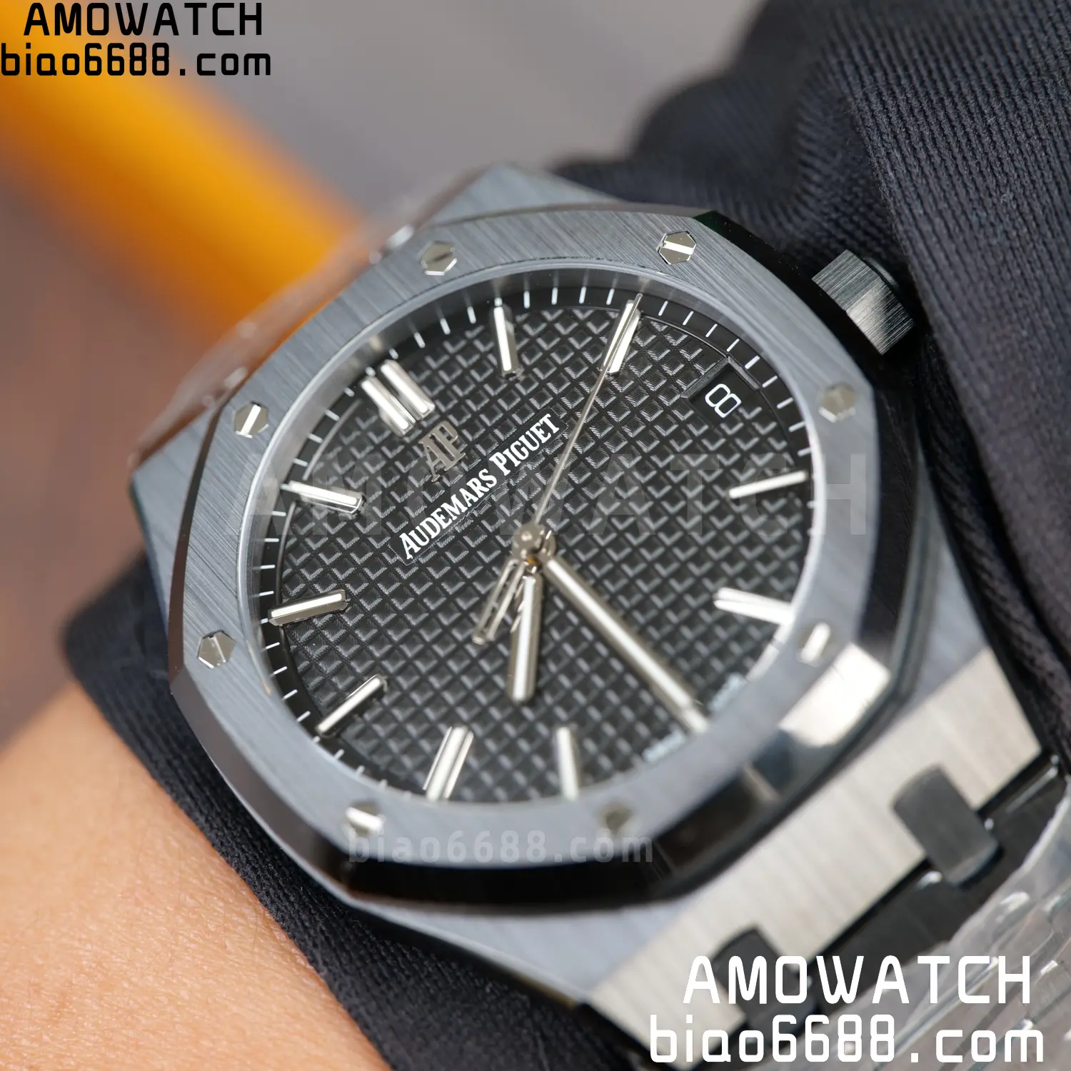 AP Royal Oak 41mm 15500 Black Ceramic ZF 1:1 Best Edition Black Dial on Ceramic Bracelet SA4302 Free Spring 118 c509fcb12fb9f50 AMO Watch