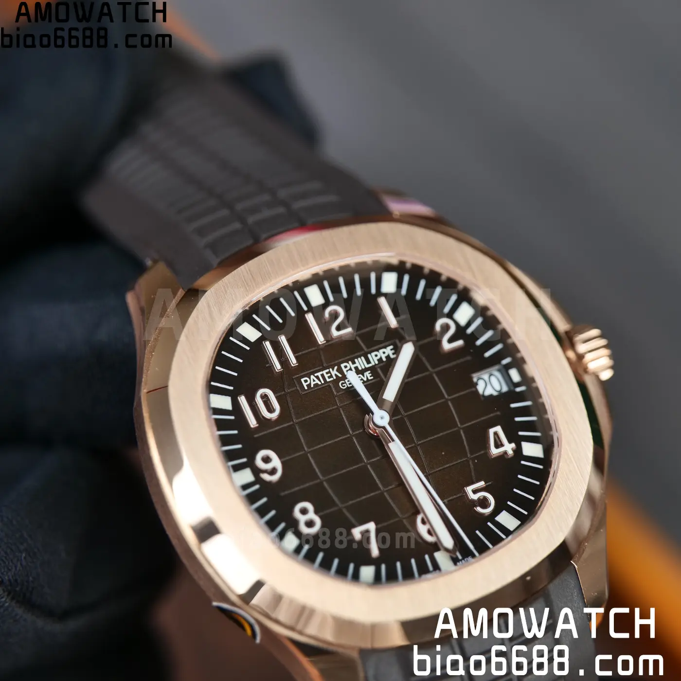 PP Aquanaut 5167R 40mm RG WSF 1:1 Best Edition Brown Dial On Brown Strap Super Clone DD330 Weighted 136g 105 c9c59a20a013ff5 AMO Watch