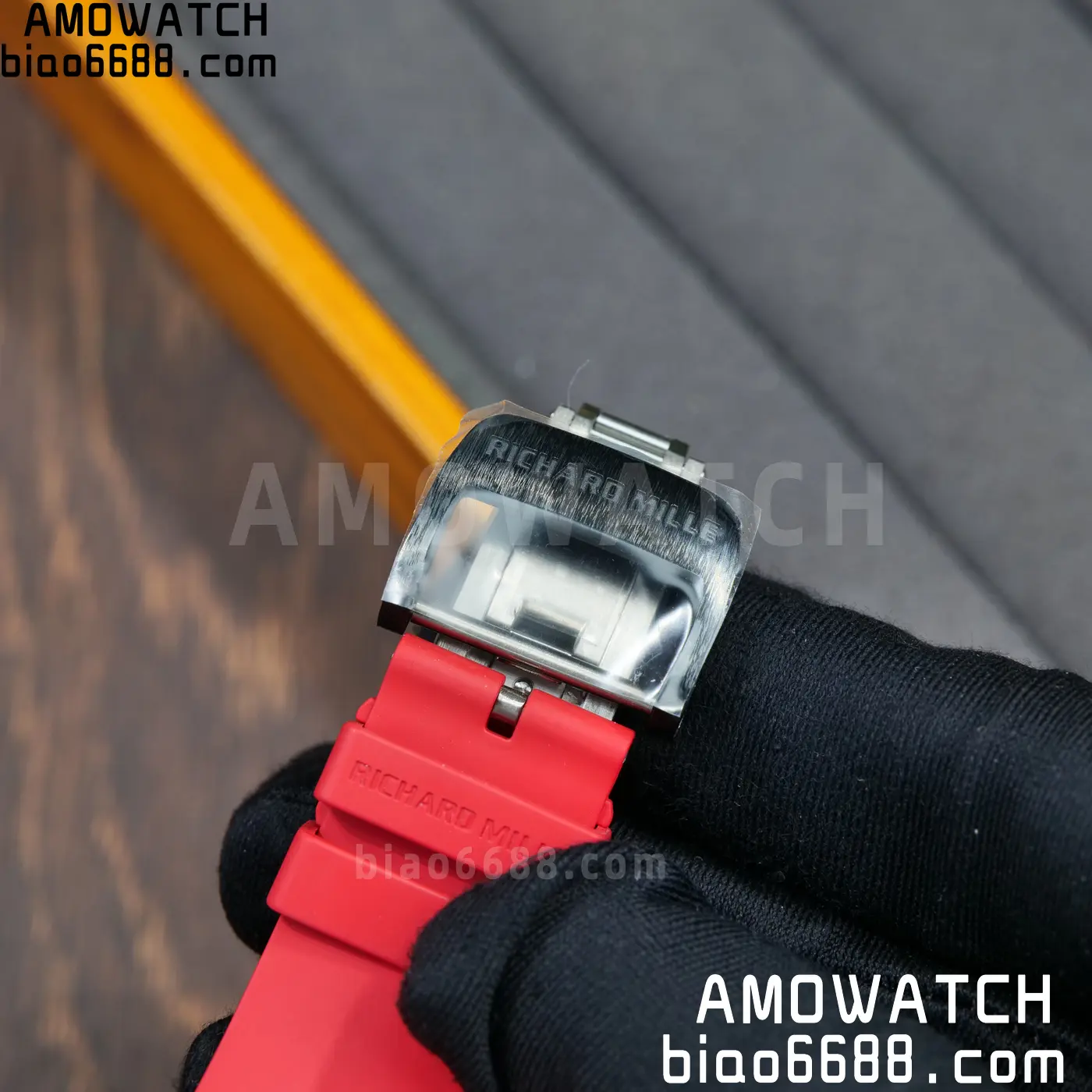 RICHARD MILLE RM035-02 NTPT UMI 1:1 Best Edition Skeleton Dial on Red Rubber Strap RMAL1 Super Clone Free Sprung 110 cbb885a0aec097c AMO Watch