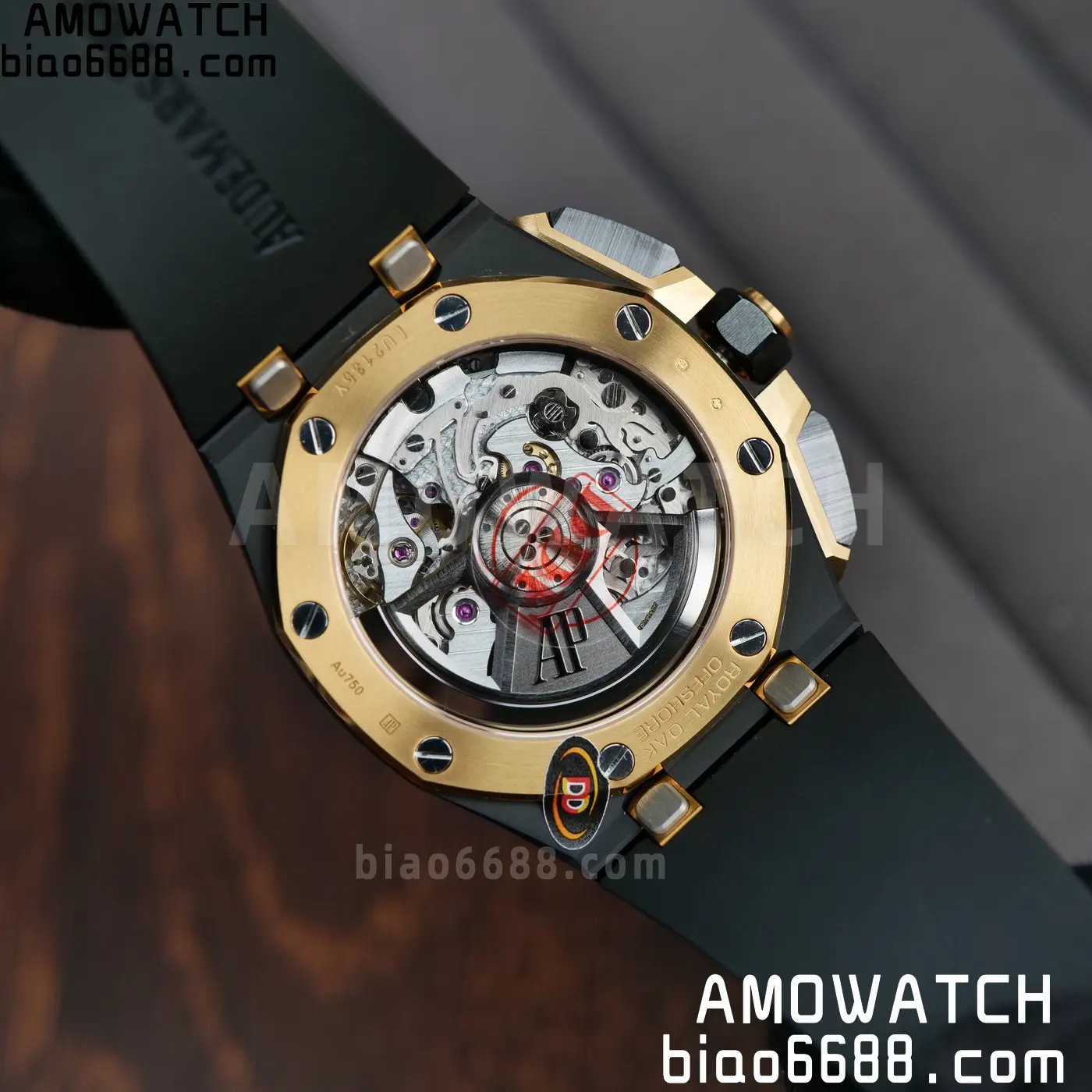 AP Royal Oak Offshore 26420 Black Ceramic DDF 1:1 Best Edition Black/YG Dial on Black Rubber Strap DD4401 Super Clone 91 cbffab00295e829 AMO Watch