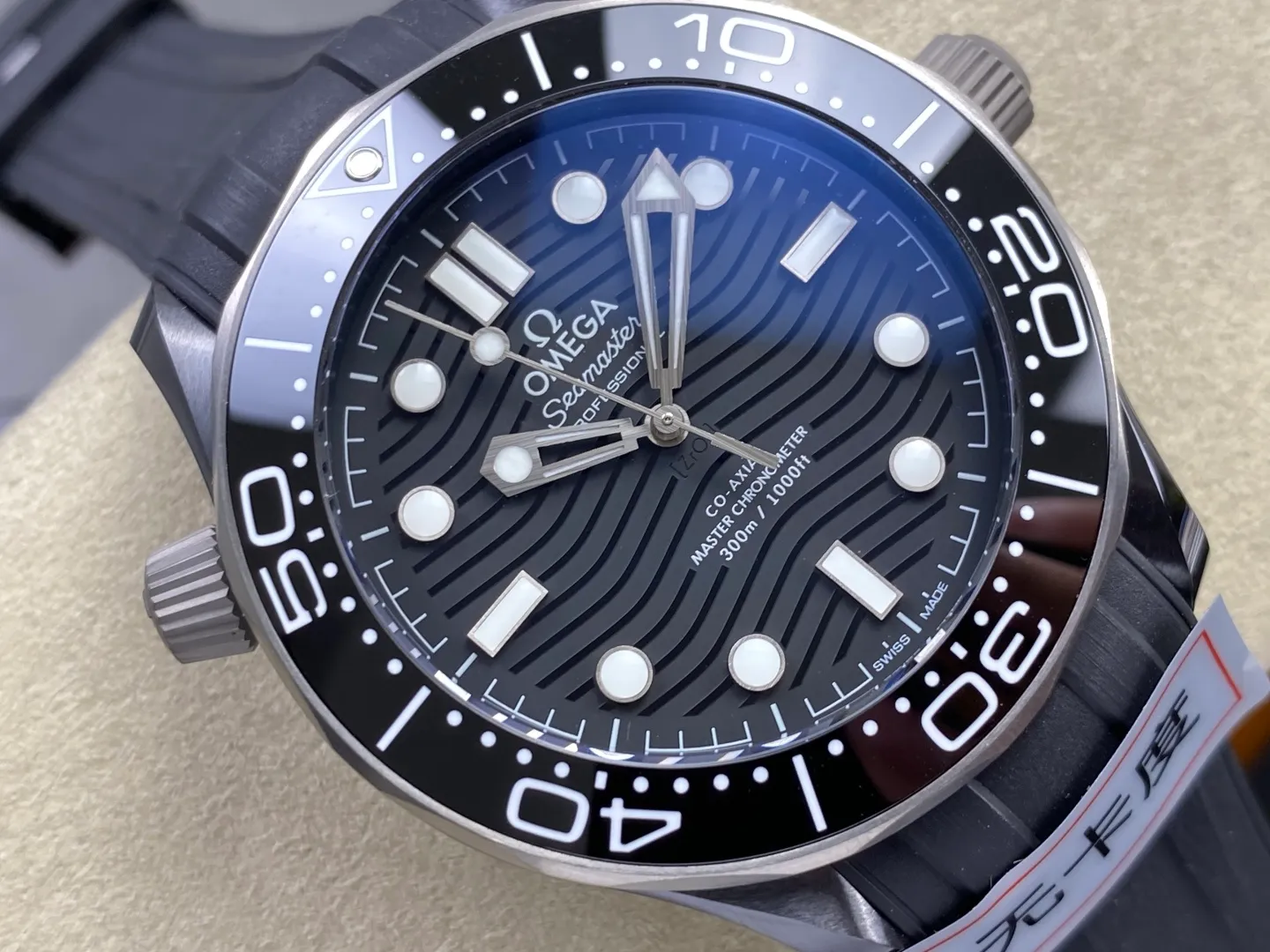 OMEGA Seamaster Diver 300M Black Ceramic Bezel ORF 1:1 Best Edition Black Dial On Black Rubber Strap OR8806 (Free Spring) 28 cde94e5c0b3575e AMO Watch