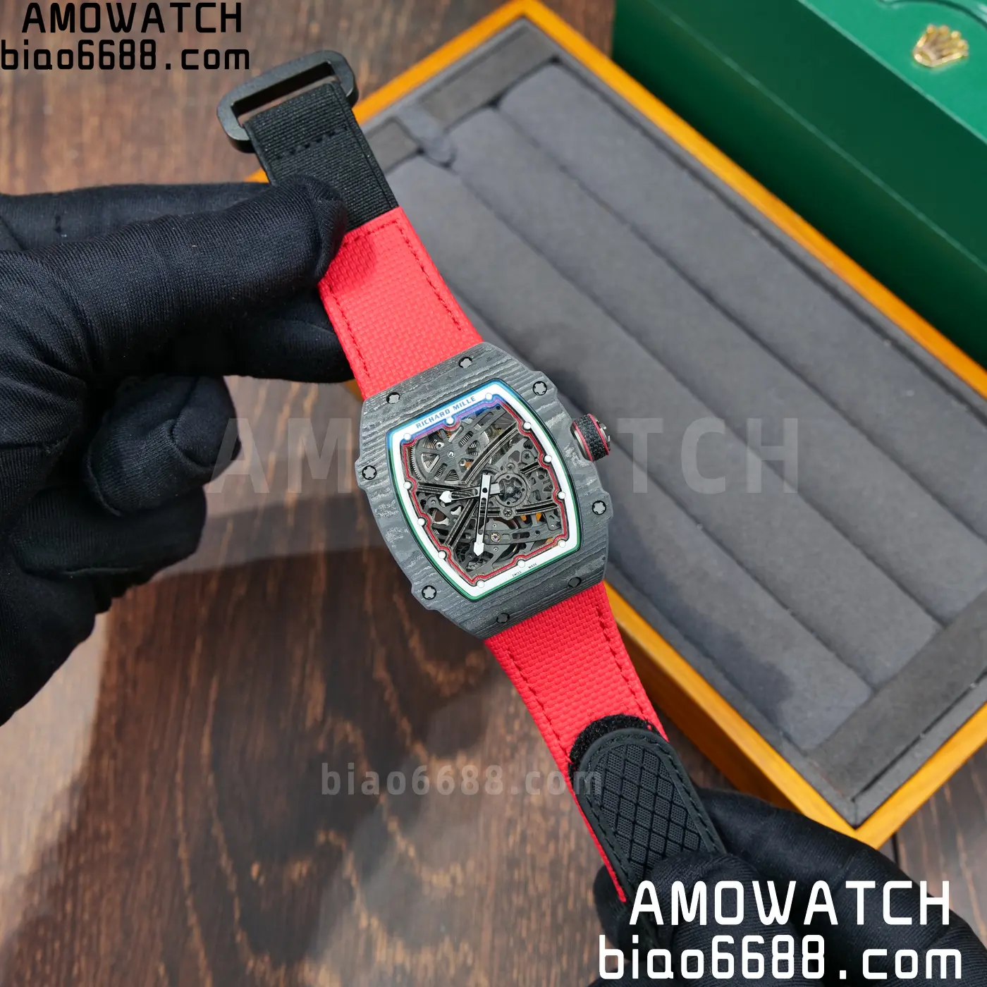 RICHARD MILLE RM67-02 Black NTPT RICH Factory 1:1 Italy Green/Red/White Skeleton Dial CRMA7 Super Clone 91 cdfc2cc63064acf 阿默表行AmoWatch
