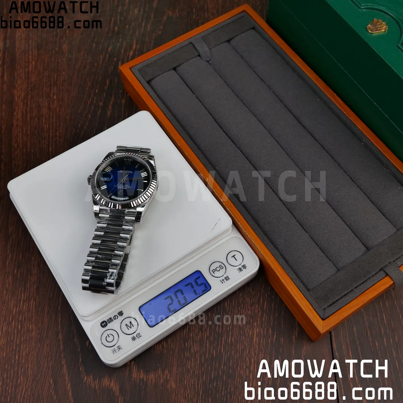 Rolex Day Date 40 SS 228236 RCF 1:1 Best Edition White Gradient Blue Roman Dial on President Bracelet VR3255 (211g) 51 cea5e929c9fc8fd AMO Watch