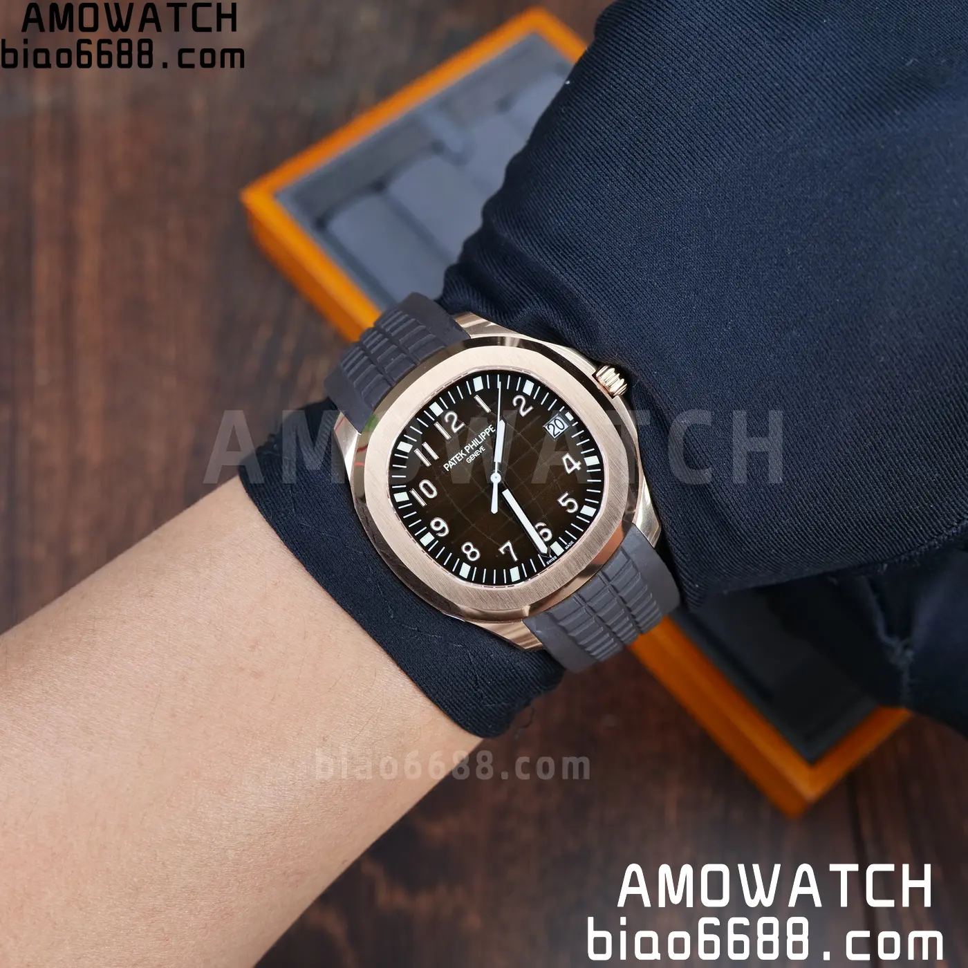 PP Aquanaut 5167R 40mm RG WSF 1:1 Best Edition Brown Dial On Brown Strap Super Clone DD330 Weighted 136g 117 cedc5cbfdfbace0 AMO Watch