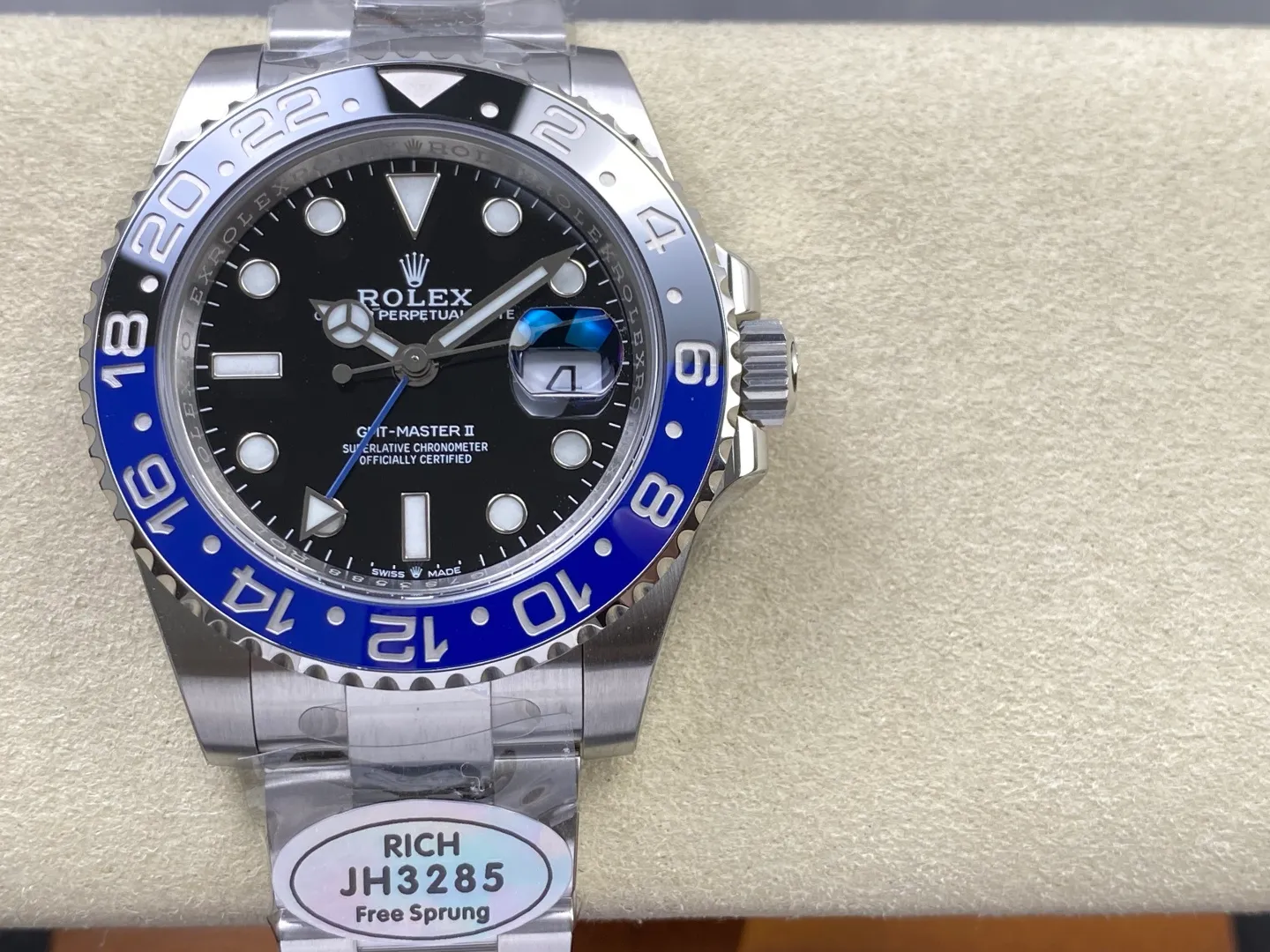 Rolex GMT-Master II 126710 BLNR 904L Steel RICH Batgirl 1:1 Best Edition on Oyster Bracelet JH3285 (Free Sprung) V2 26 cee84d3a864ab19 阿默表行AmoWatch