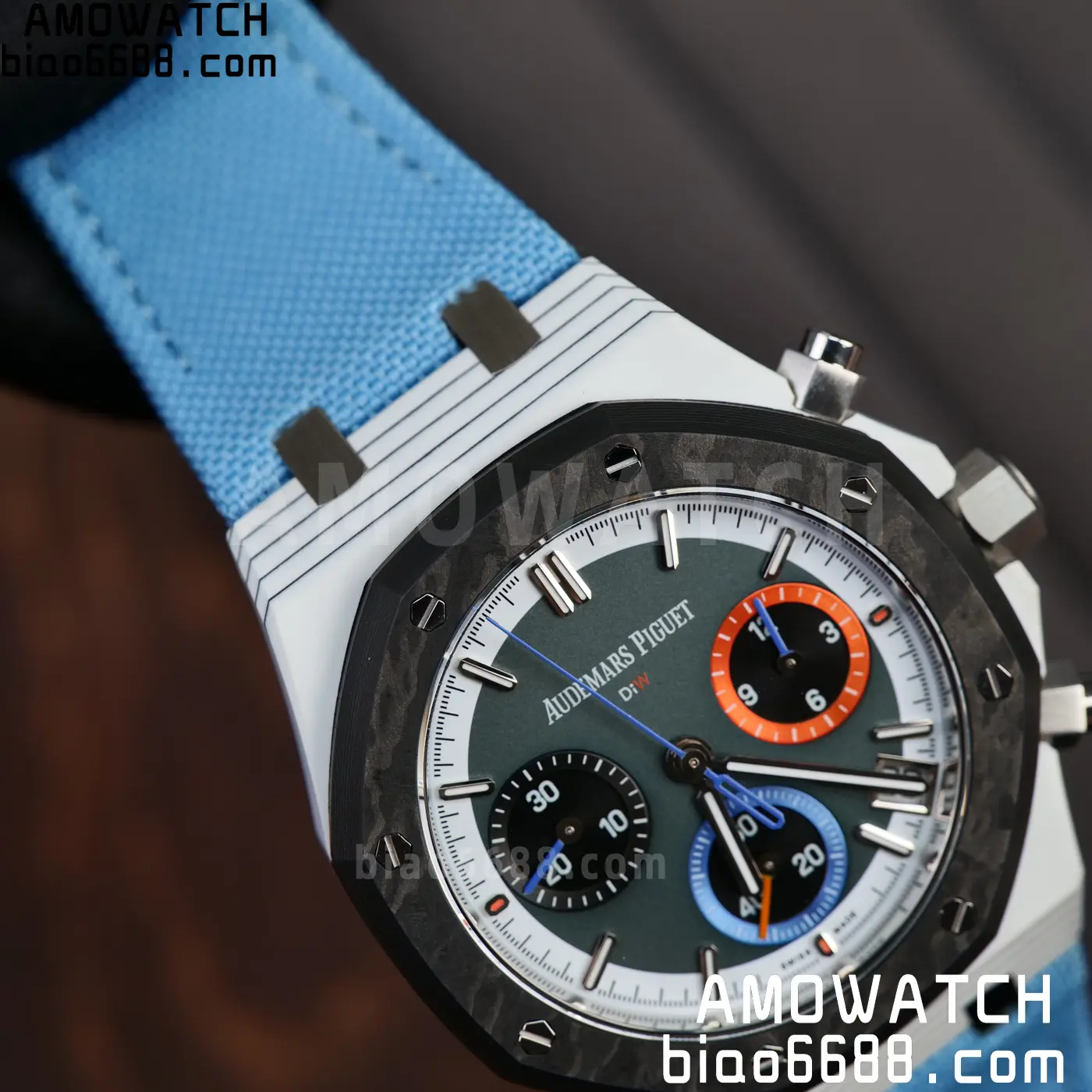 AP Royal Oak Chrono DIW 26240 41mm Quartz Fiber/NY Green Dial APF SH4401 80 cfce5b8f3d13669 AMO Watch