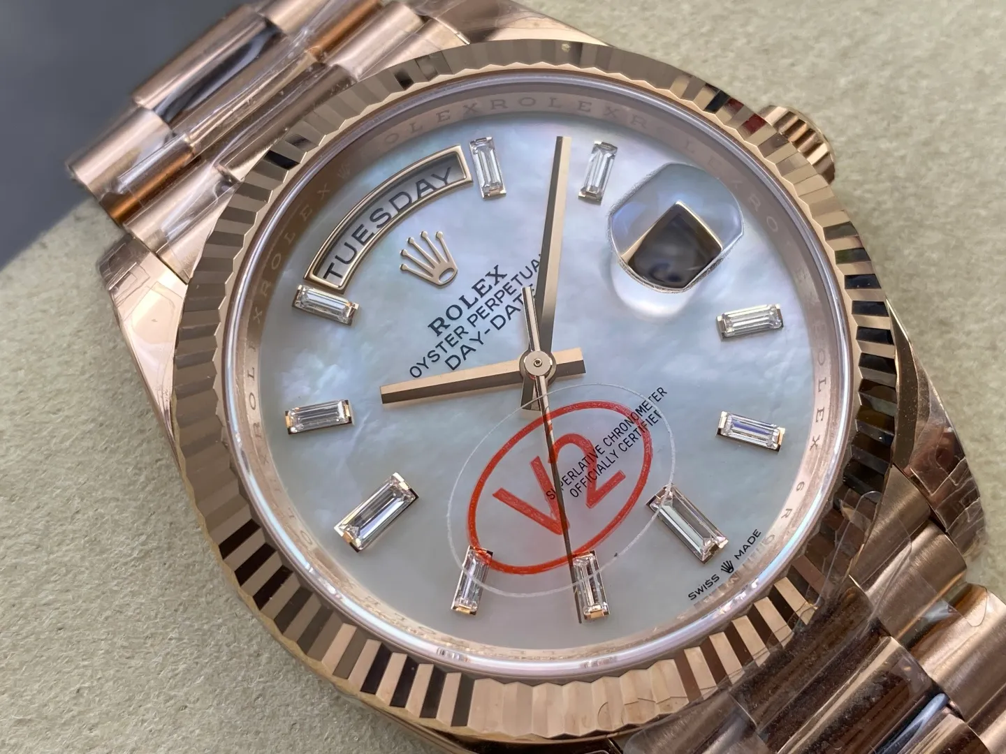 Rolex DayDate 40 228235 VSF 1:1 Best Edition White MOP Crystal Dial on President Bracelet VS3255 V2 Weighted 182g 28 cfff51866d77ea9 AMO Watch
