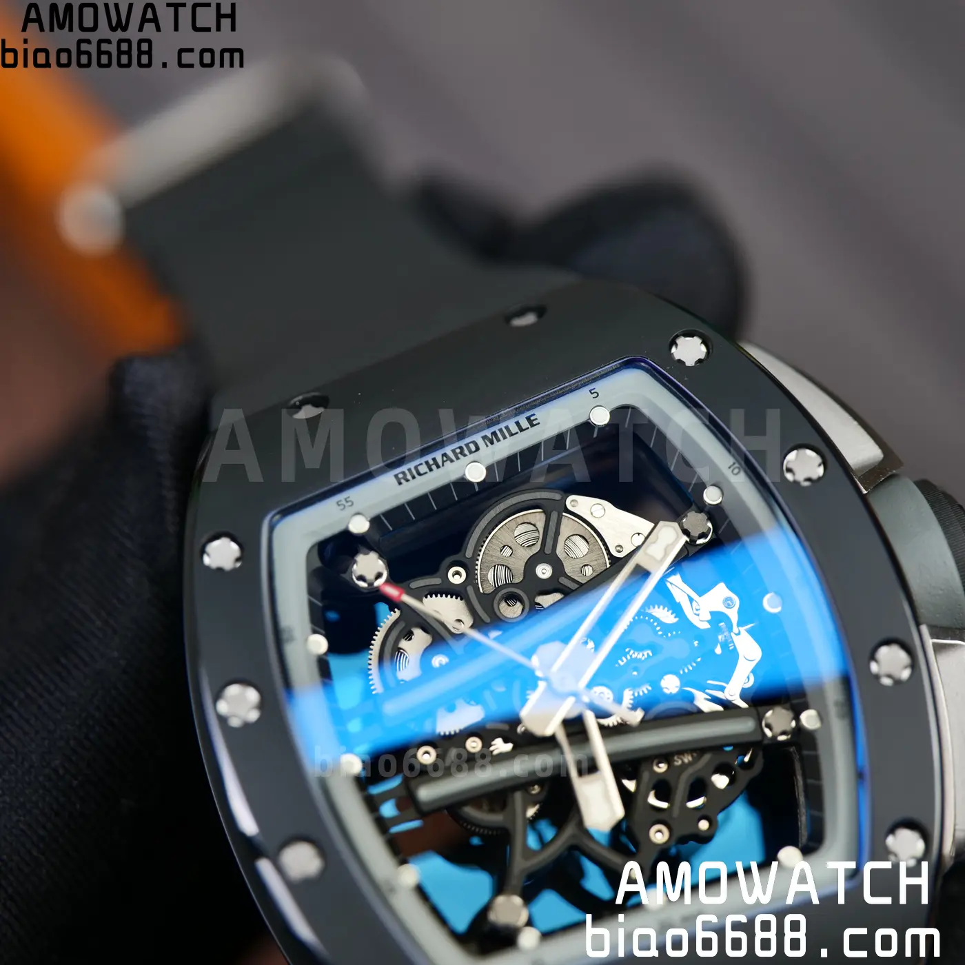 RICHARD MILLE RM61-01 RM6101 A9F 1:1 Best Edition Black Bezel on Black Rubber Strap RMUL3 Free Sprung 69 d2ba8446d0f8777 阿默表行AmoWatch