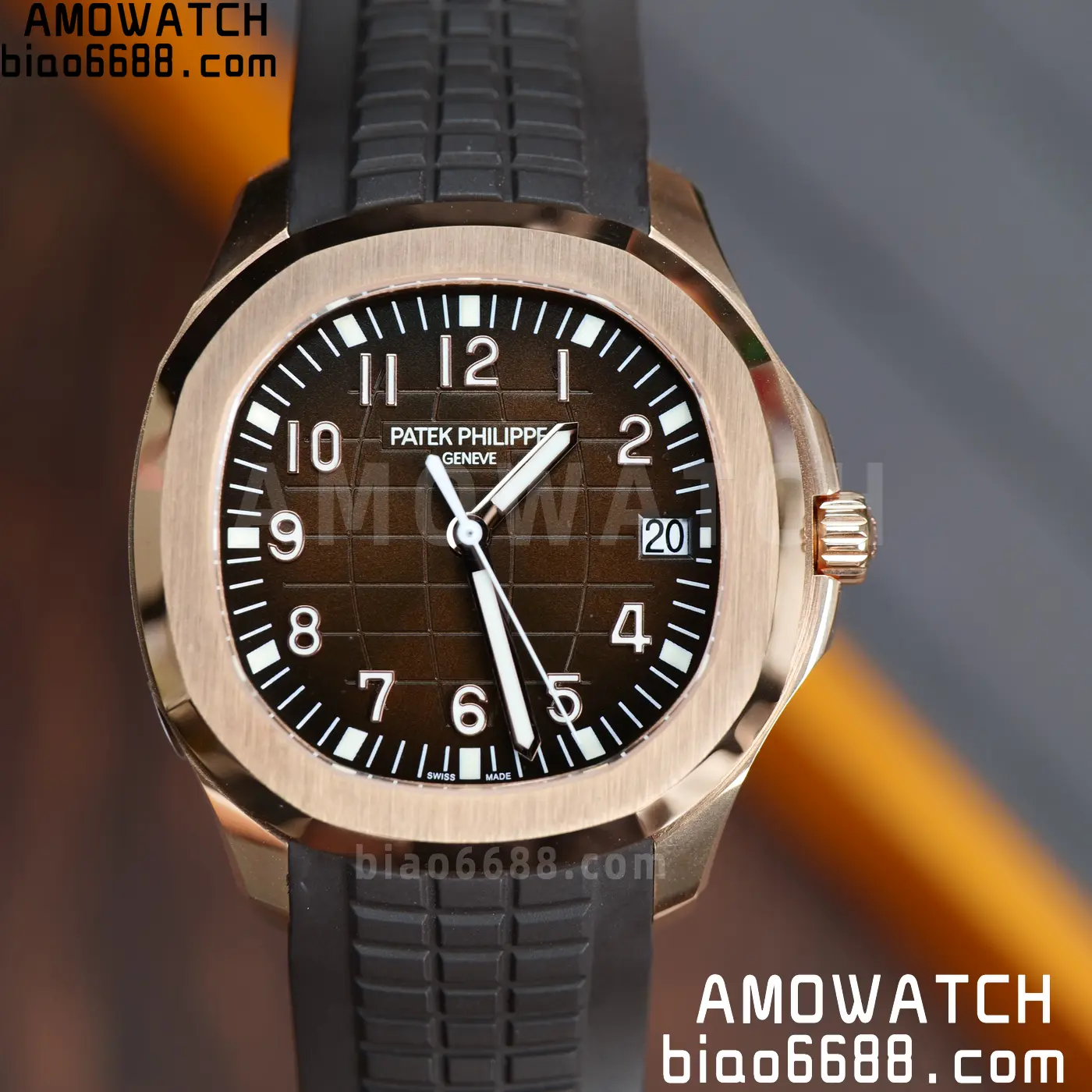 PP Aquanaut 5167R 40mm RG WSF 1:1 Best Edition Brown Dial On Brown Strap Super Clone DD330 Weighted 136g 88 d7cea109cc59f4b AMO Watch