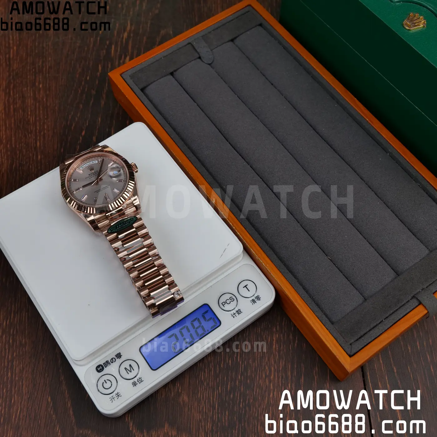Rolex Day Date 40 RG 228236 RCF 1:1 Best Edition RG Dial on President Bracelet VR3255 (211g) 57 d8f64528623453f AMO Watch