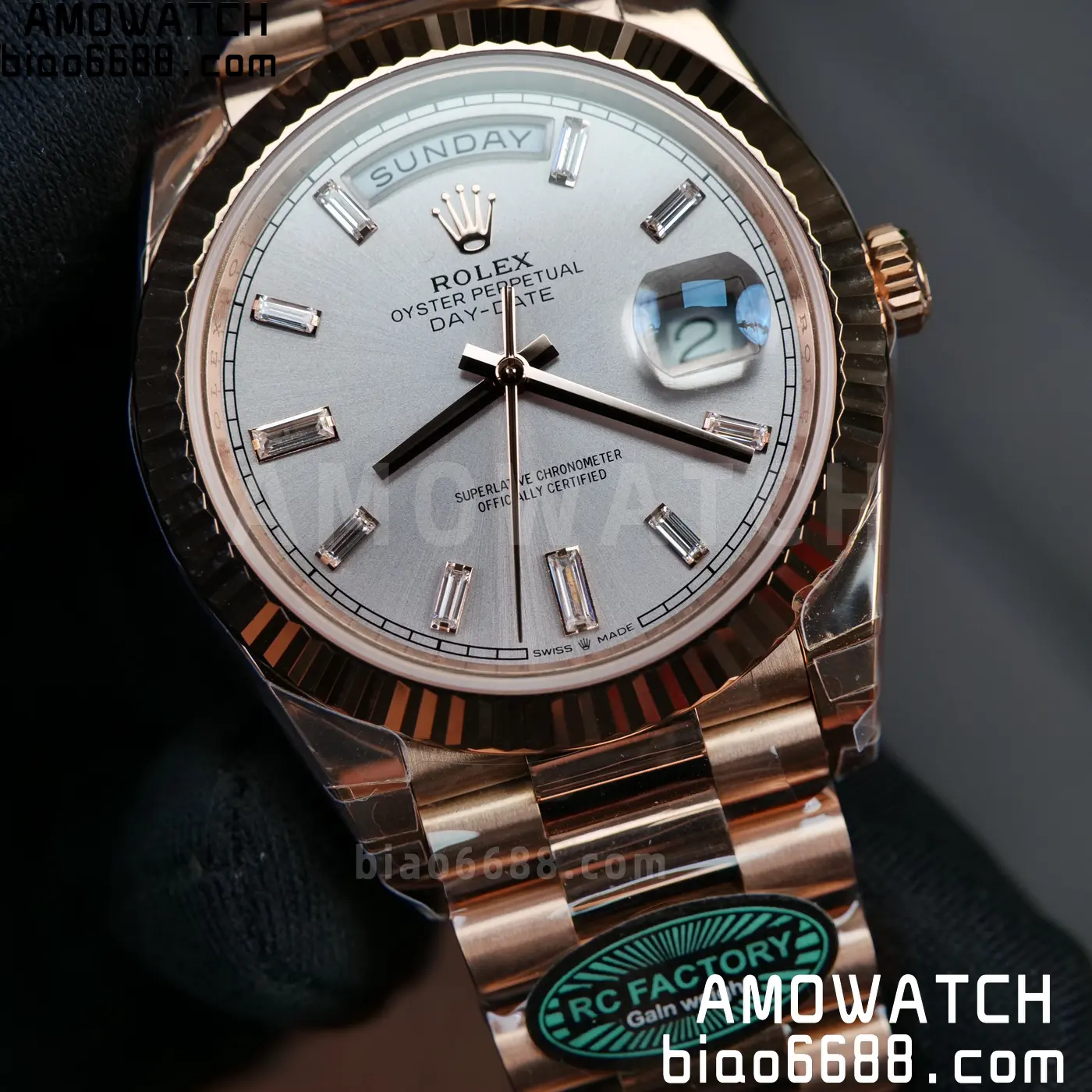 Rolex Day Date 40 RG 228236 RCF 1:1 Best Edition RG Dial on President Bracelet VR3255 (211g) 73 db08fd7c9ea9209 AMO Watch