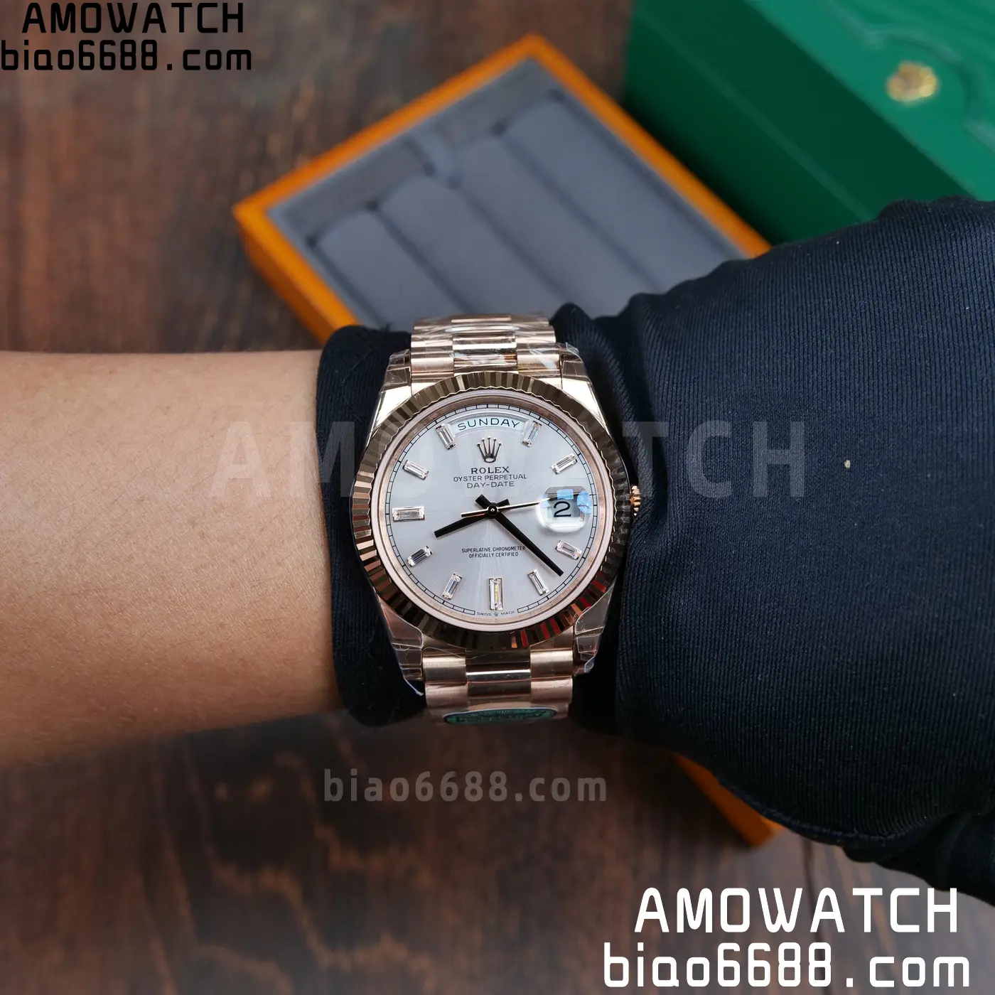 Rolex Day Date 40 RG 228236 RCF 1:1 Best Edition RG Dial on President Bracelet VR3255 (211g) 83 e03df3a8f3d85a7 AMO Watch
