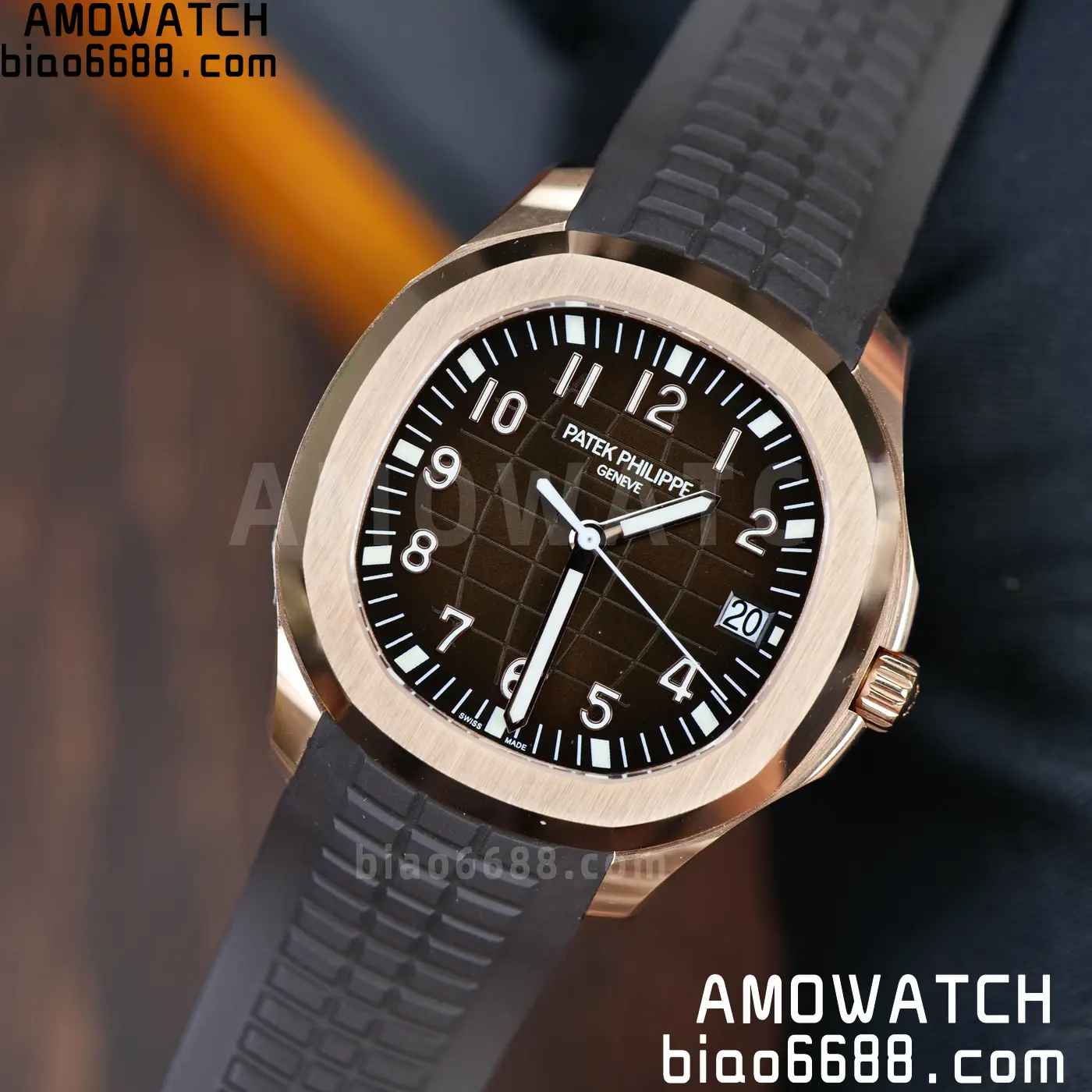 PP Aquanaut 5167R 40mm RG WSF 1:1 Best Edition Brown Dial On Brown Strap Super Clone DD330 Weighted 136g 104 e3fe7300d84a5cb AMO Watch