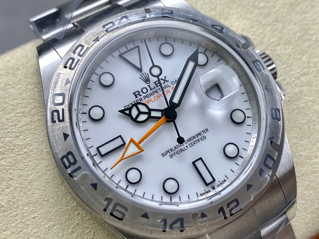 Rolex Explorer II 42mm 226570 Black 904L SS QF 1:1 Best Edition White Dial on Bracelet DD3285 30 e4298c8be773422 AMO Watch