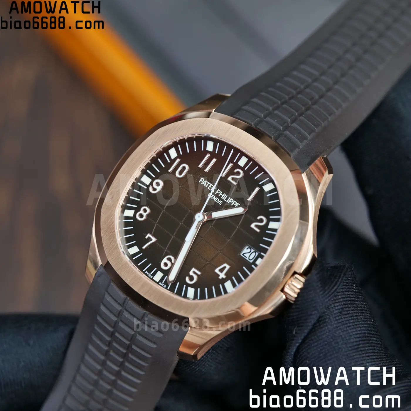 PP Aquanaut 5167R 40mm RG WSF 1:1 Best Edition Brown Dial On Brown Strap Super Clone DD330 Weighted 136g 94 e44b3196ad9060f AMO Watch