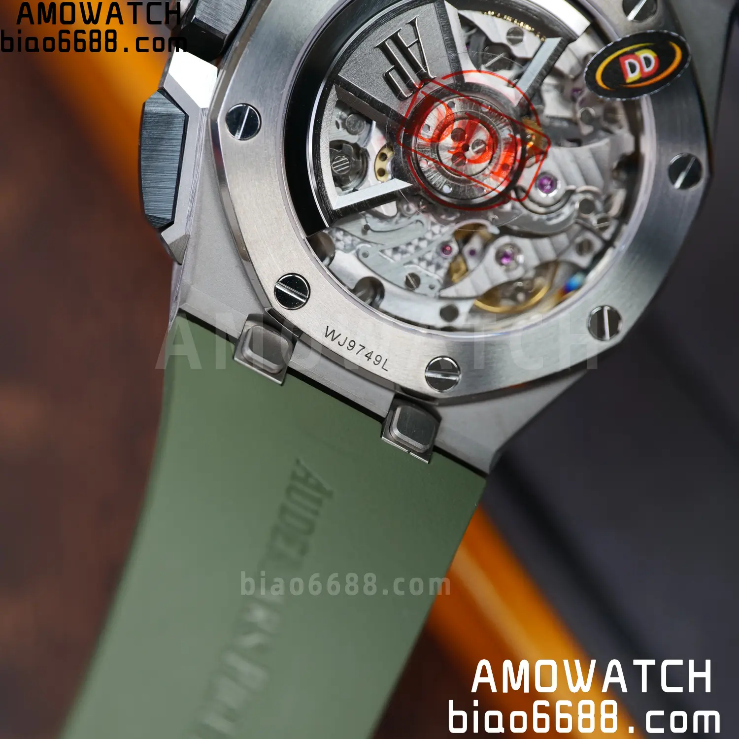 AP Royal Oak Offshore 26420 Titanium DDF 1:1 Best Edition Green/Black Dial on Green Rubber Strap DD4401 Super Clone 98 e54c133abbbd73f AMO Watch