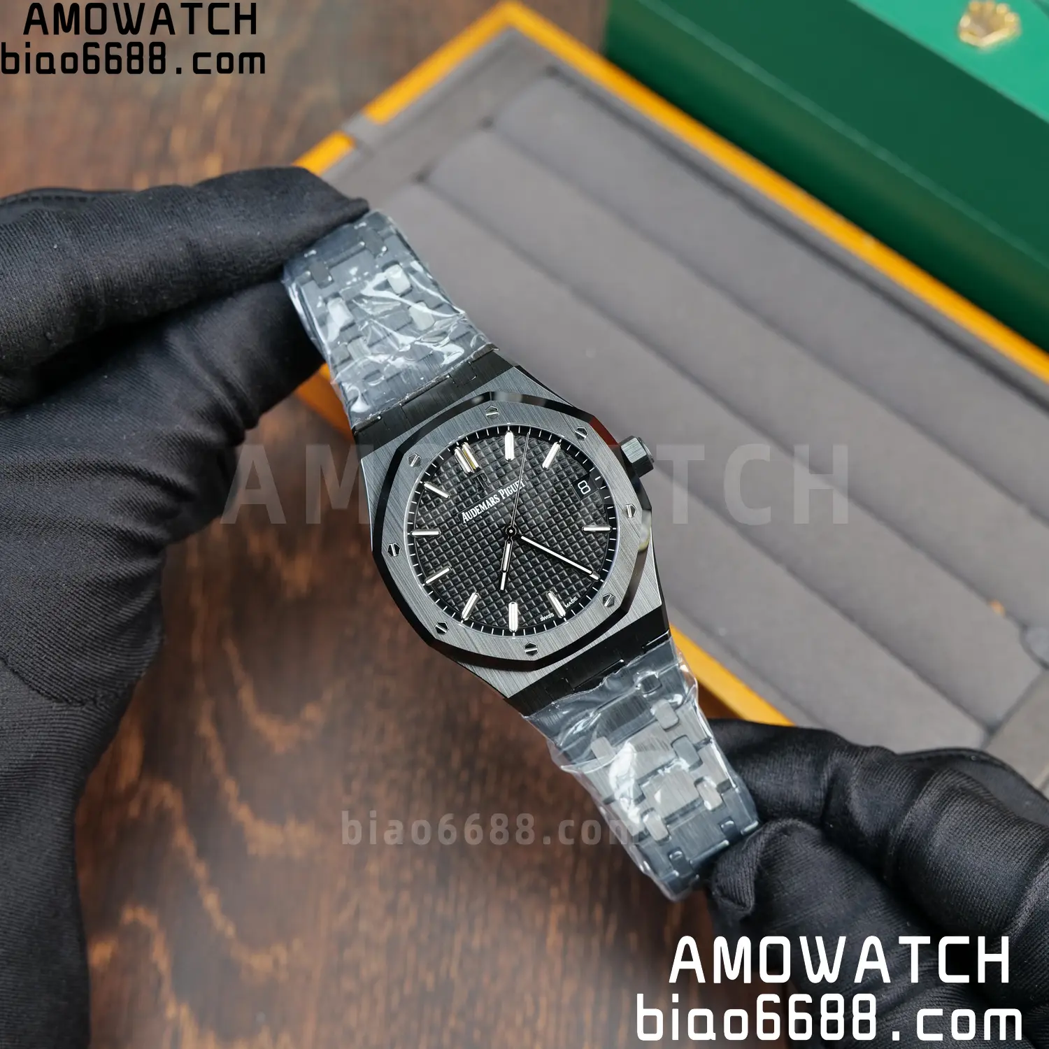AP Royal Oak 41mm 15500 Black Ceramic ZF 1:1 Best Edition Black Dial on Ceramic Bracelet SA4302 Free Spring 82 e8a037c6d35555e AMO Watch