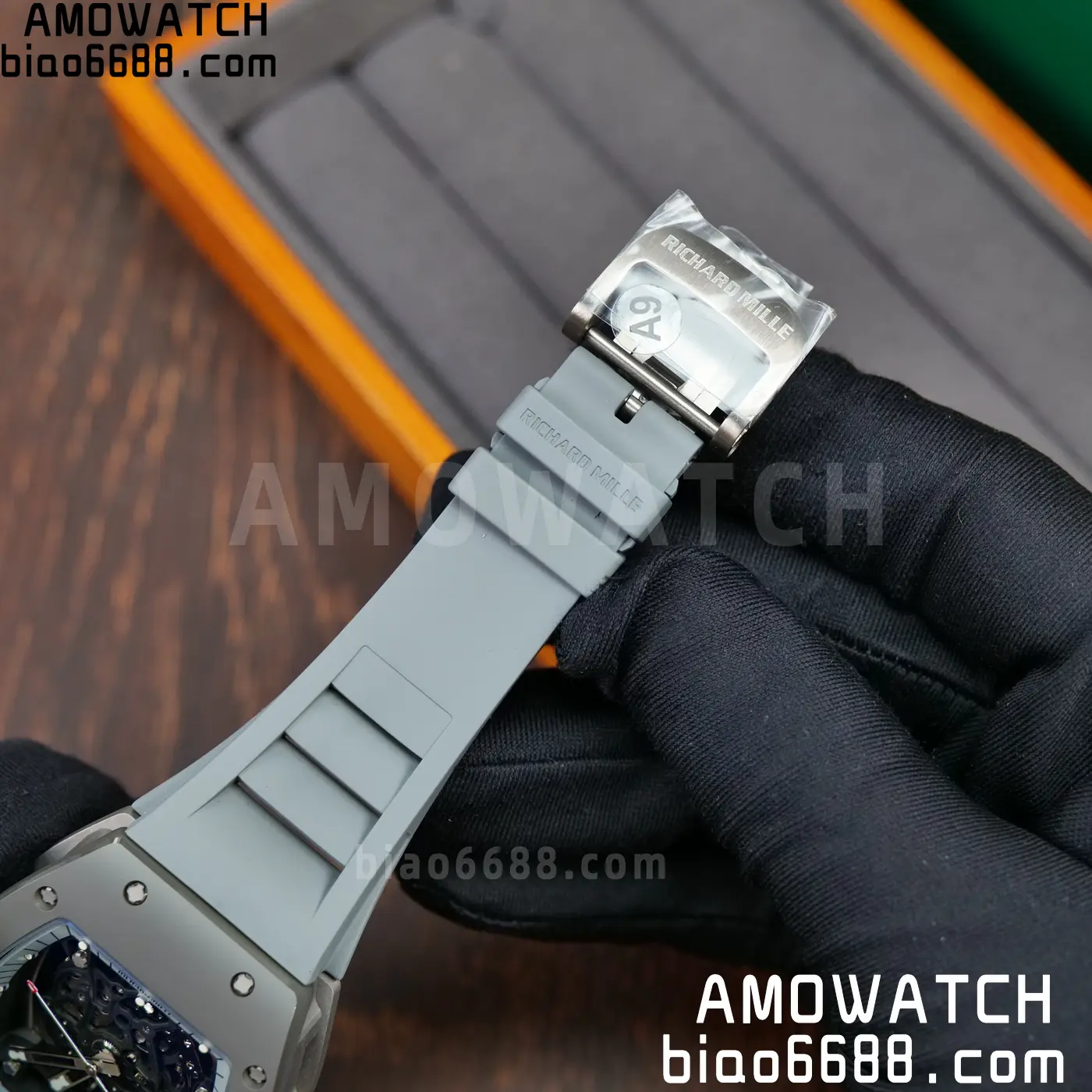 RICHARD MILLE RM055 Gray Ceramic A9F 1:1 Best Edition Gray Inner Bezel on Gray Rubber Strap RMUL2 (Free Sprung) 71 e8afb184c41ee5c AMO Watch