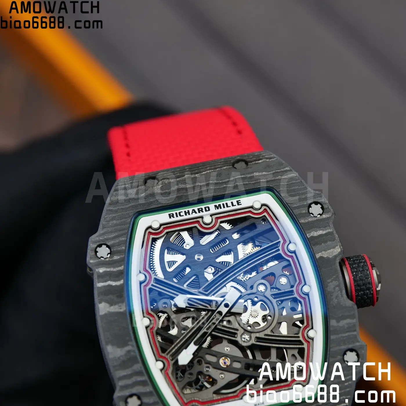 RICHARD MILLE RM67-02 Black NTPT RICH Factory 1:1 Italy Green/Red/White Skeleton Dial CRMA7 Super Clone 110 e8dc007679eb865 阿默表行AmoWatch